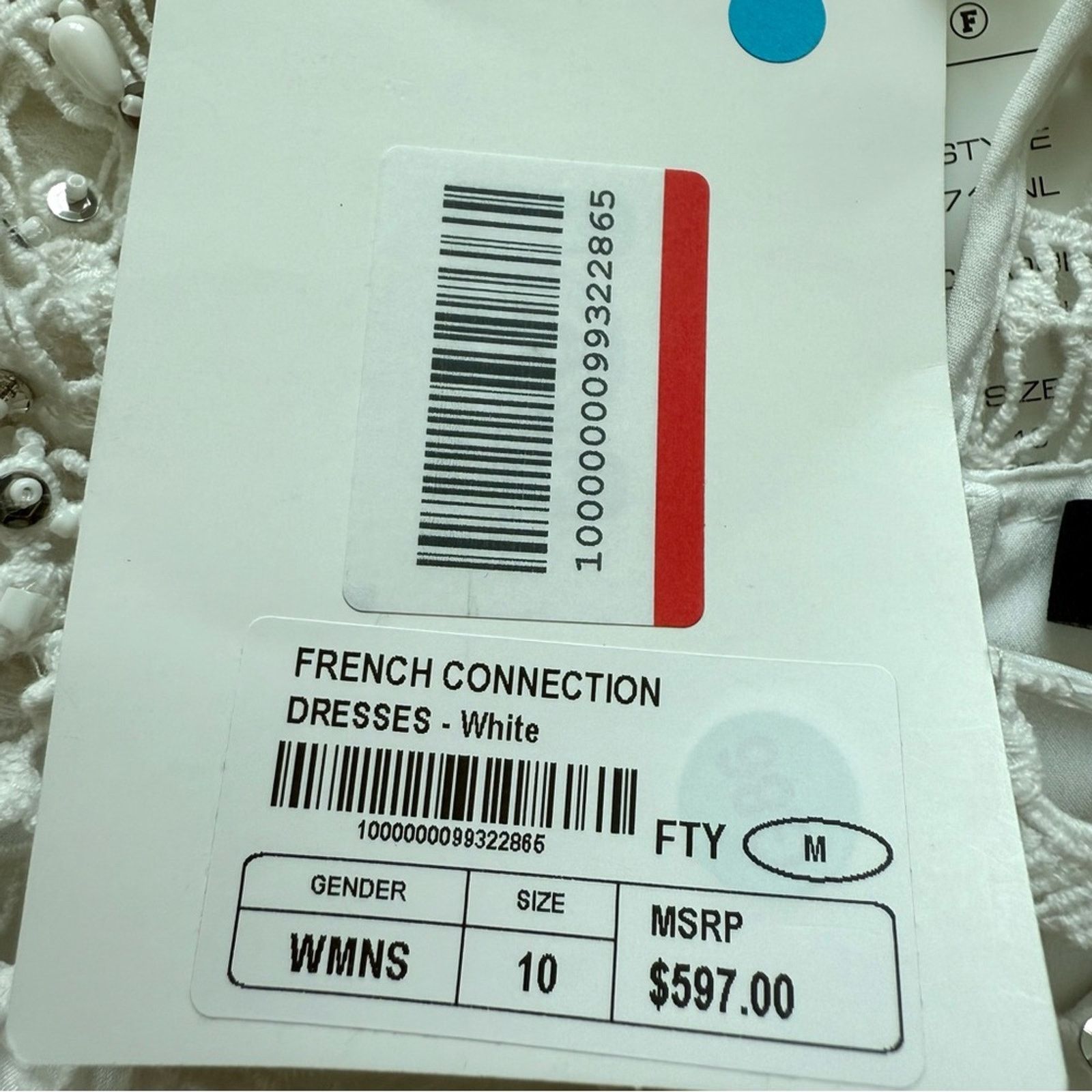 NWT!! French Connection women dress size 10 or M Retail 579$