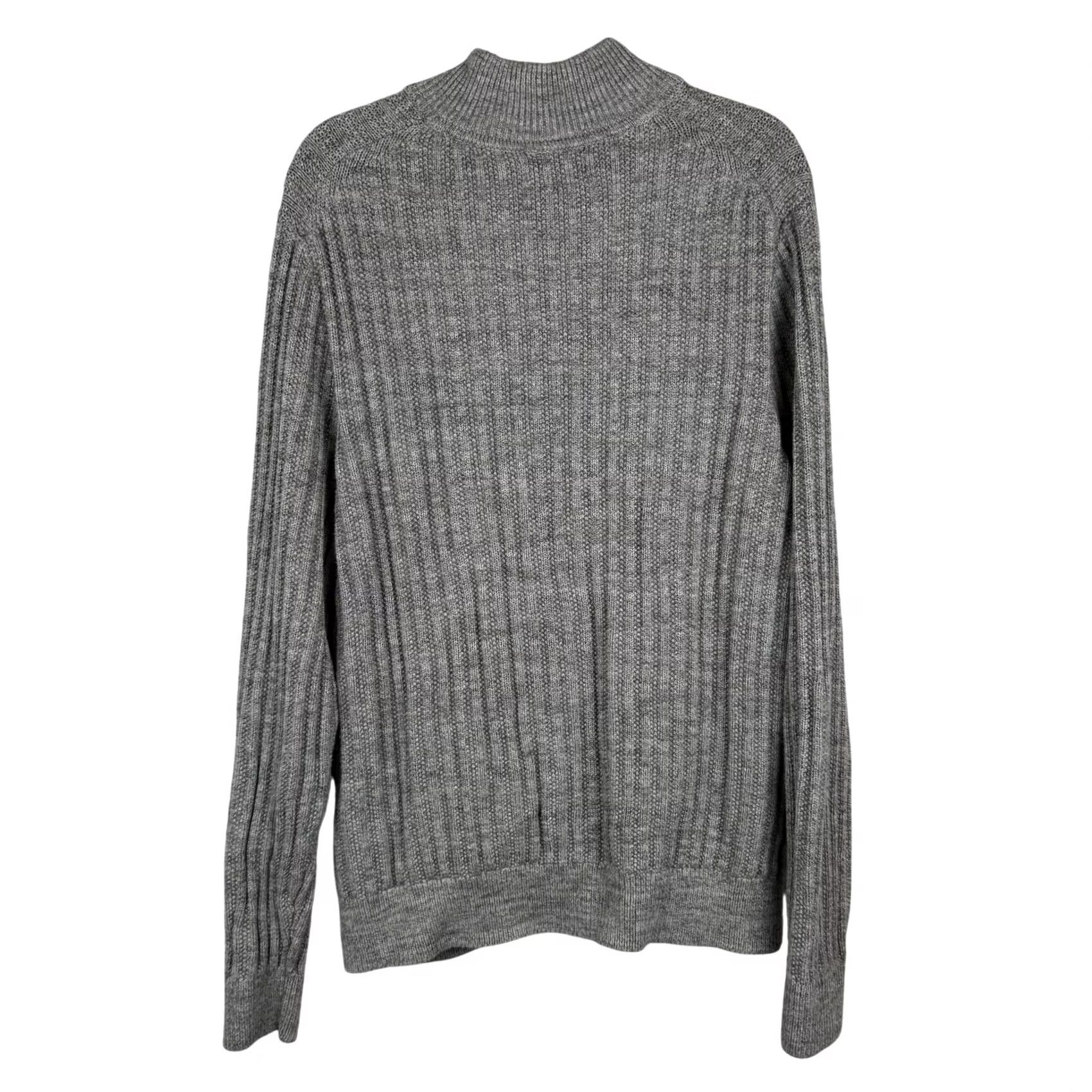 Gap GAP Unisex Gray Knit Full Zip Jacket - 100% Cotton - XL - Men - Cardigan - Pockets Size US XL / EU 56 / 4 - 2 Thumbnail