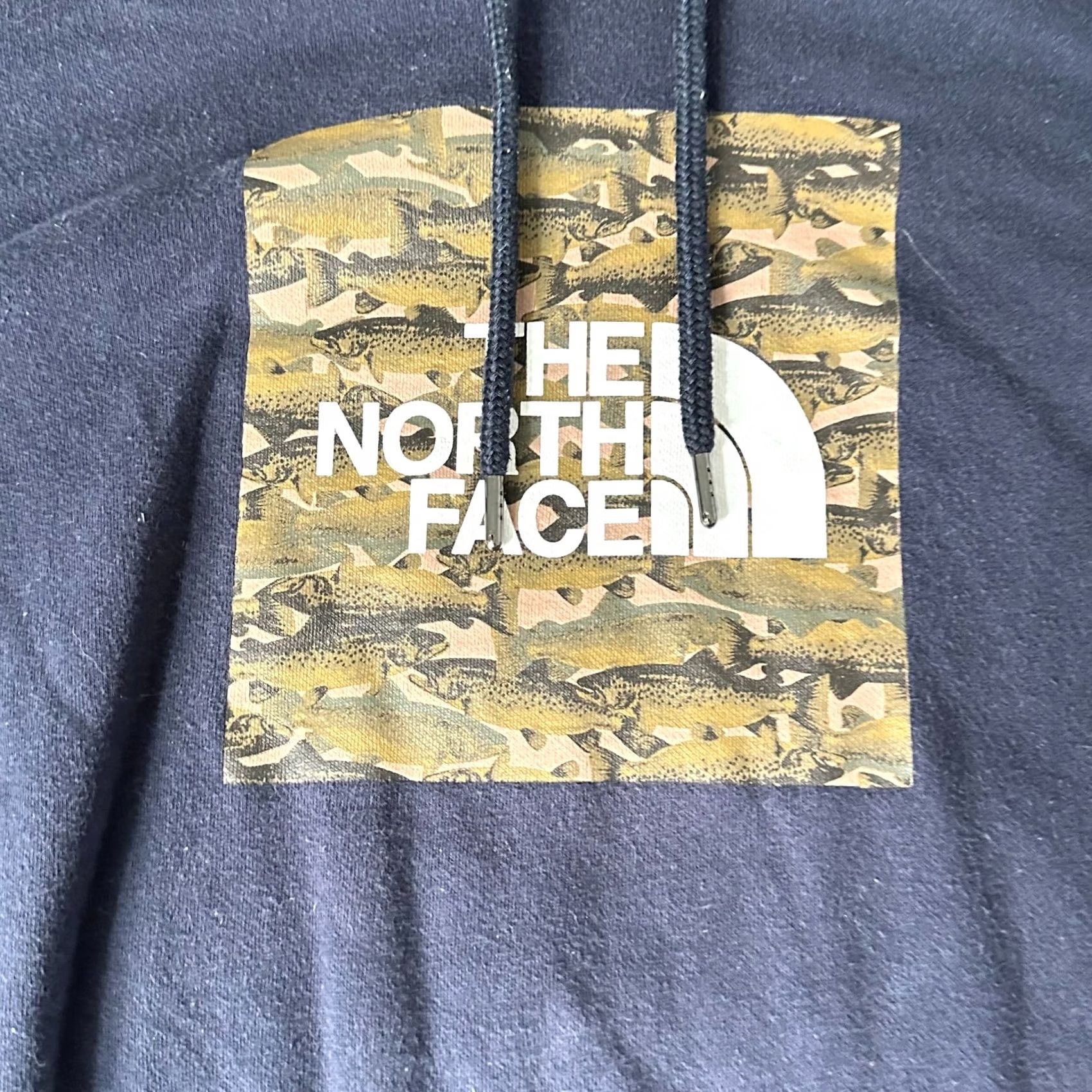 The North Face The North Face Hoodie Shirt Mens Adult Medium Blue Cotton Jersey Drawstring Pullover Long Sleeve Crew Neck Hooded Size US M / EU 48-50 / 2 - 3 Thumbnail