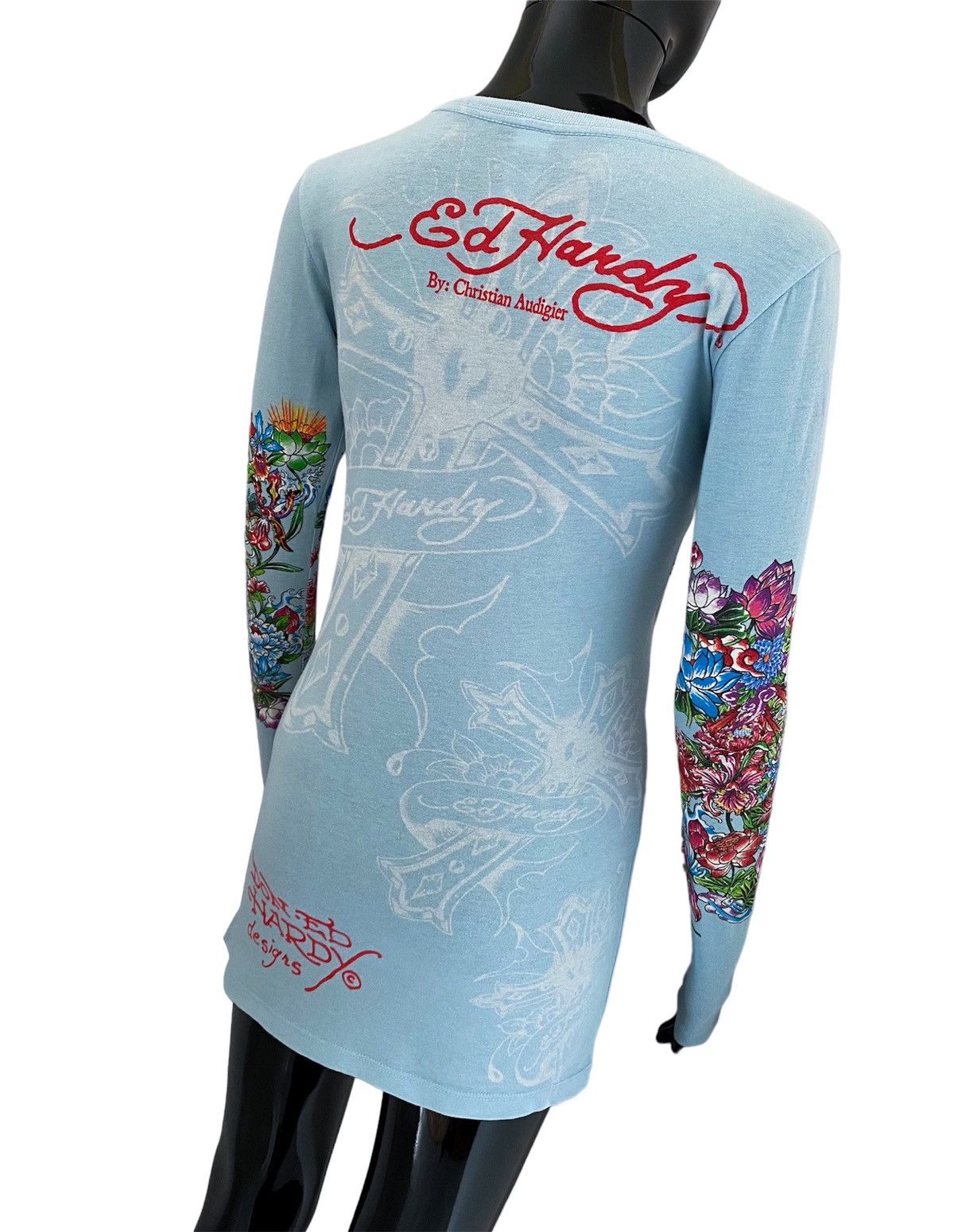Ed Hardy Ed Hardy by Christian Audigier Long Sleeve Tee / T Shirt Size S / US 4 / IT 40 - 5 Thumbnail