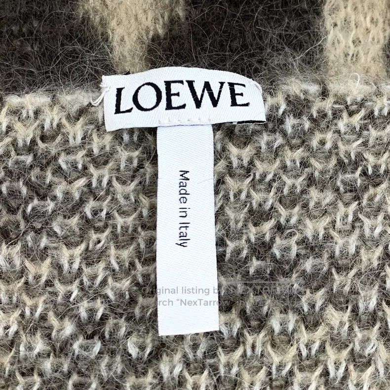Loewe Loewe Brown Animal Print Mohair Knitted Sweater Size XS / US 0-2 / IT 36-38 - 5 Thumbnail