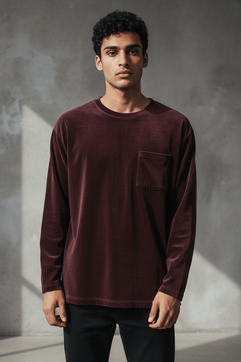 Japanese Brand RAGEBLUE Small Pocket Fleece Velvet Jumper Sweatshirt Size US L / EU 52-54 / 3 - 1 Thumbnail