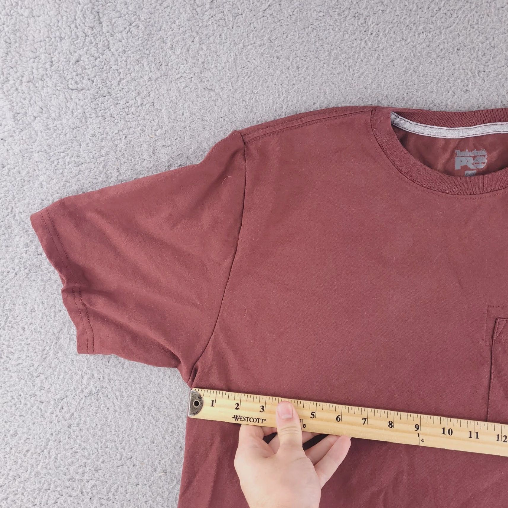 Timberland Timberland Shirt Mens Medium Brick Red Pro Short Sleeve Crewneck Pocket Tee Size US M / EU 48-50 / 2 - 4 Thumbnail