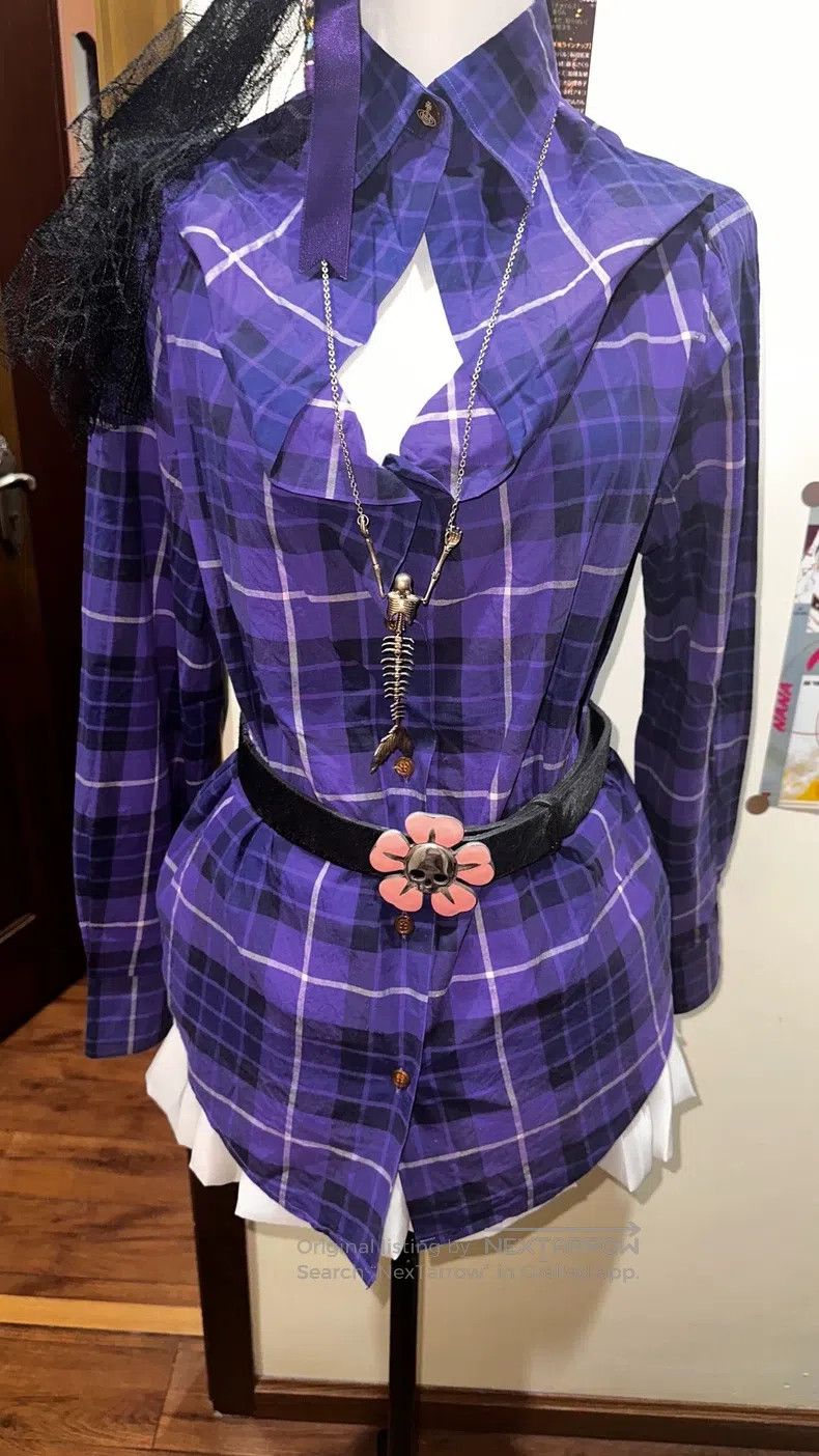 Vivienne Westwood Vivienne Westwood Purple and blue checkered shirt Size M / US 6-8 / IT 42-44 - 4 Thumbnail
