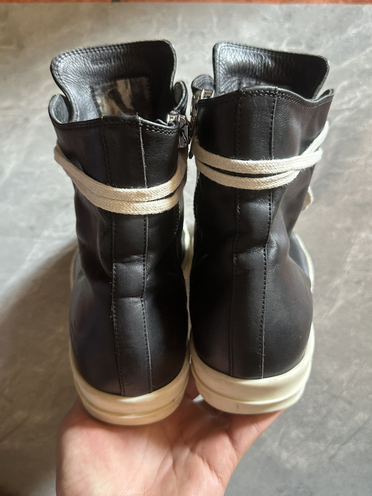 Rick Owens Rick Owens High Top Leather Size US 8 / EU 41 - 8 Thumbnail