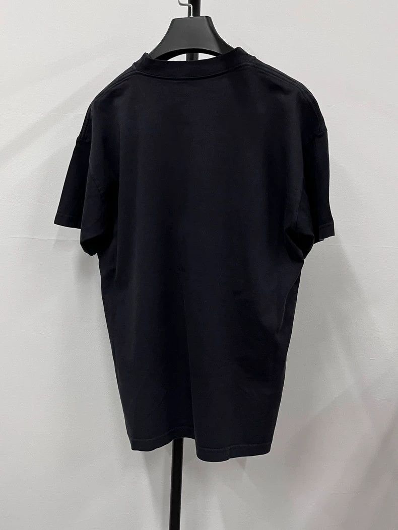Balenciaga Balenciaga Embroidered Logo Solid Round Neck FW22 Short Sle Size US XS / EU 42 / 0 - 2 Thumbnail
