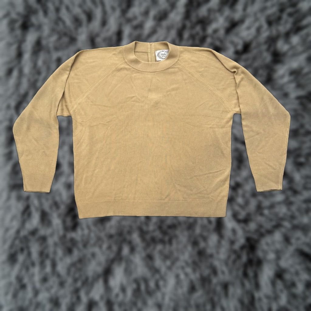 Vintage VINTAGE Stitches In Time Sweater 1X Plus Beige Knit Raglan Sleeve Mock Neck Zipper Pullover Womens Size XL / US 12-14 / IT 48-50 - 1 Thumbnail
