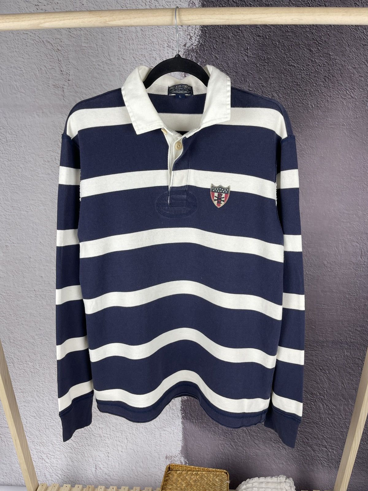 Polo Ralph Lauren Polo Jeans Company Ralph Lauren vintage striped rugby polo Size US L / EU 52-54 / 3 - 1 Thumbnail