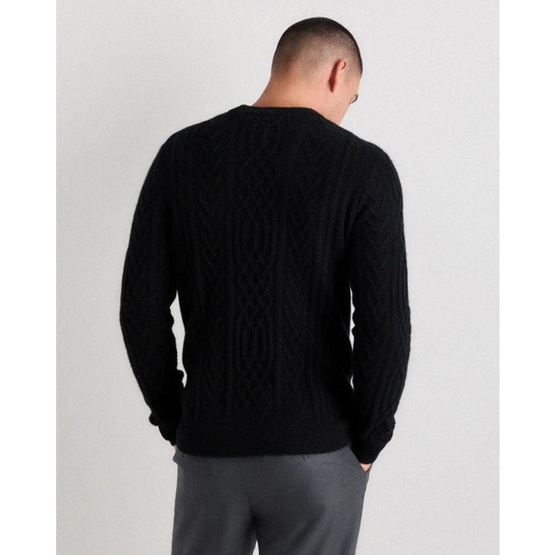 Quince Quince Mens Cashmere Cable Crewneck Sweater Medium NWT Size US M / EU 48-50 / 2 - 4 Thumbnail
