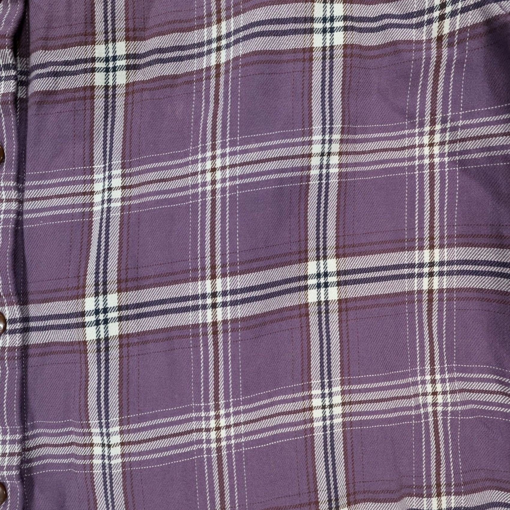 Eddie Bauer Eddie Bauer Flannel Shirt Women Medium Purple Excellent Plaid Long Sleeve Cotton Size M / US 6-8 / IT 42-44 - 6 Thumbnail