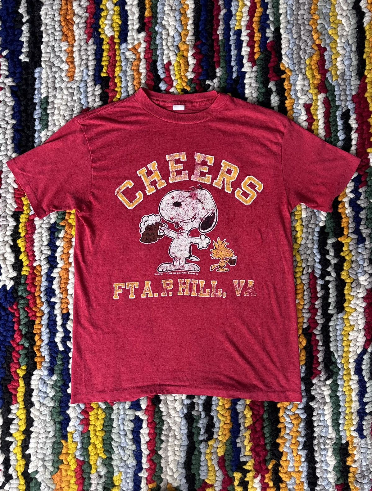 Peanuts × Vintage 1980s Snoopy Beer Tee Shirt Size US L / EU 52-54 / 3 - 1 Thumbnail