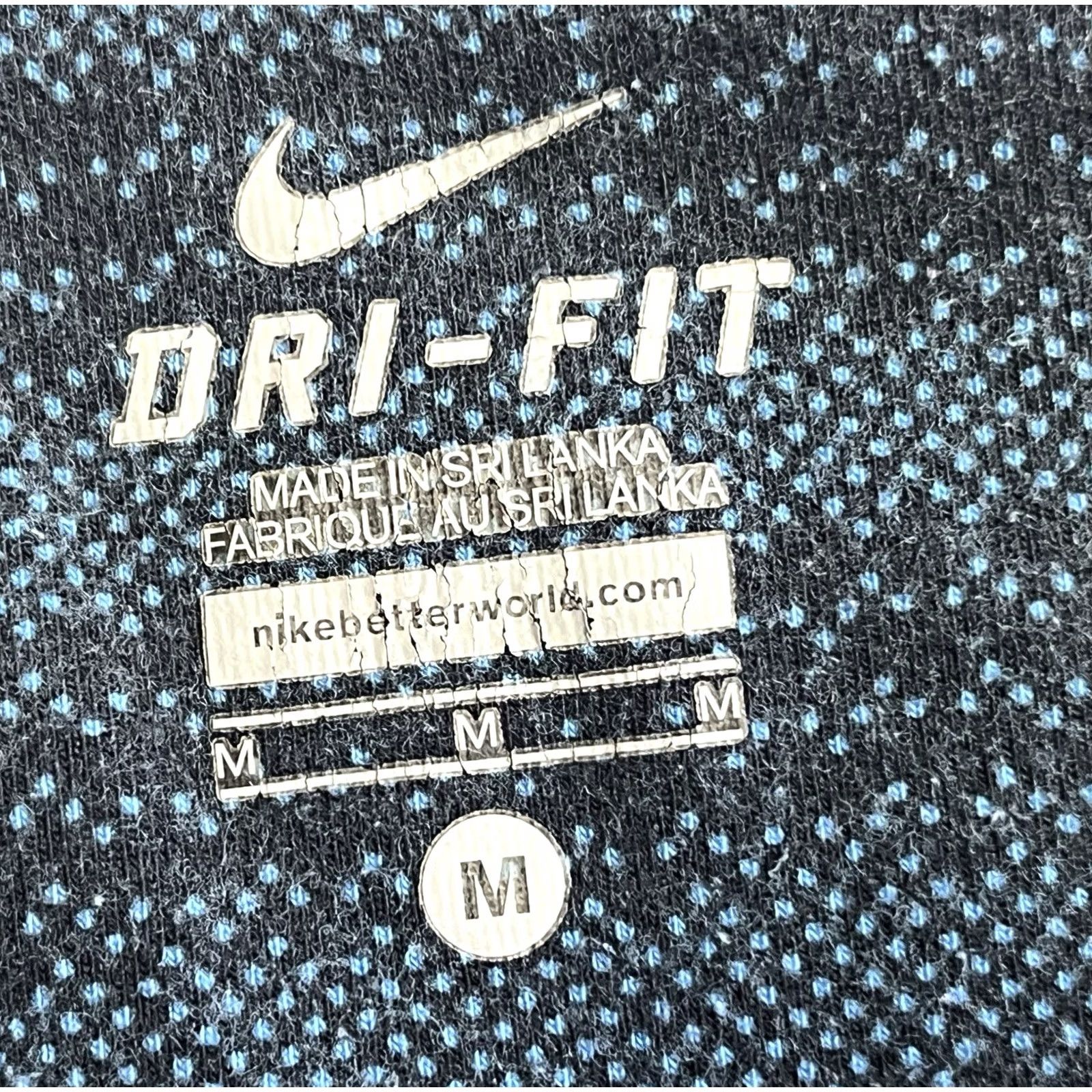 Nike Nike Leggings Womens Medium Blue Black Dri-Fit Athletic Yoga Cropped Pants Size 32" / US 10 / IT 46 - 7 Thumbnail
