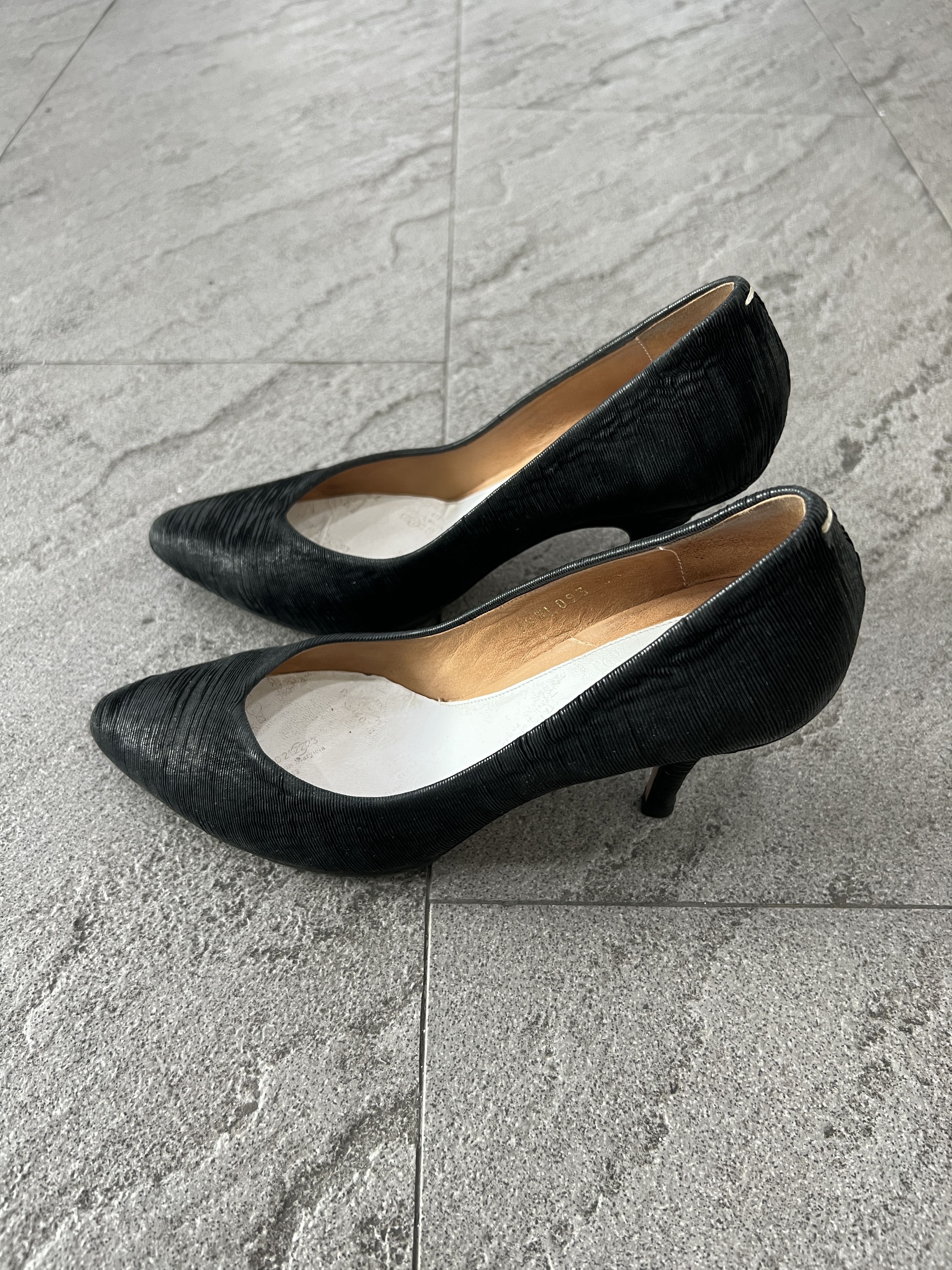 Maison Margiela Maison Margiela 22 Black Leather Pumps Heels EU35 Size US 5 / IT 35 - 3 Thumbnail