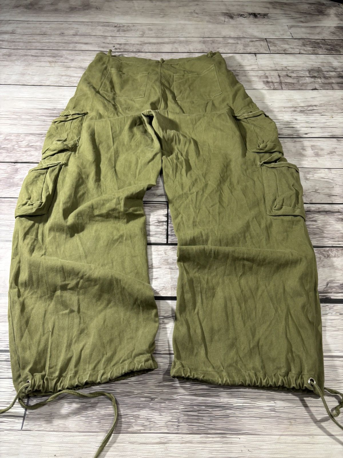 If Six Was Nine × Japanese Brand × Yohji Yamamoto VTG Yohji Yamamoto Junya Watanabe Style Bondage Cargo Pants Size US 32 / EU 48 - 3 Thumbnail