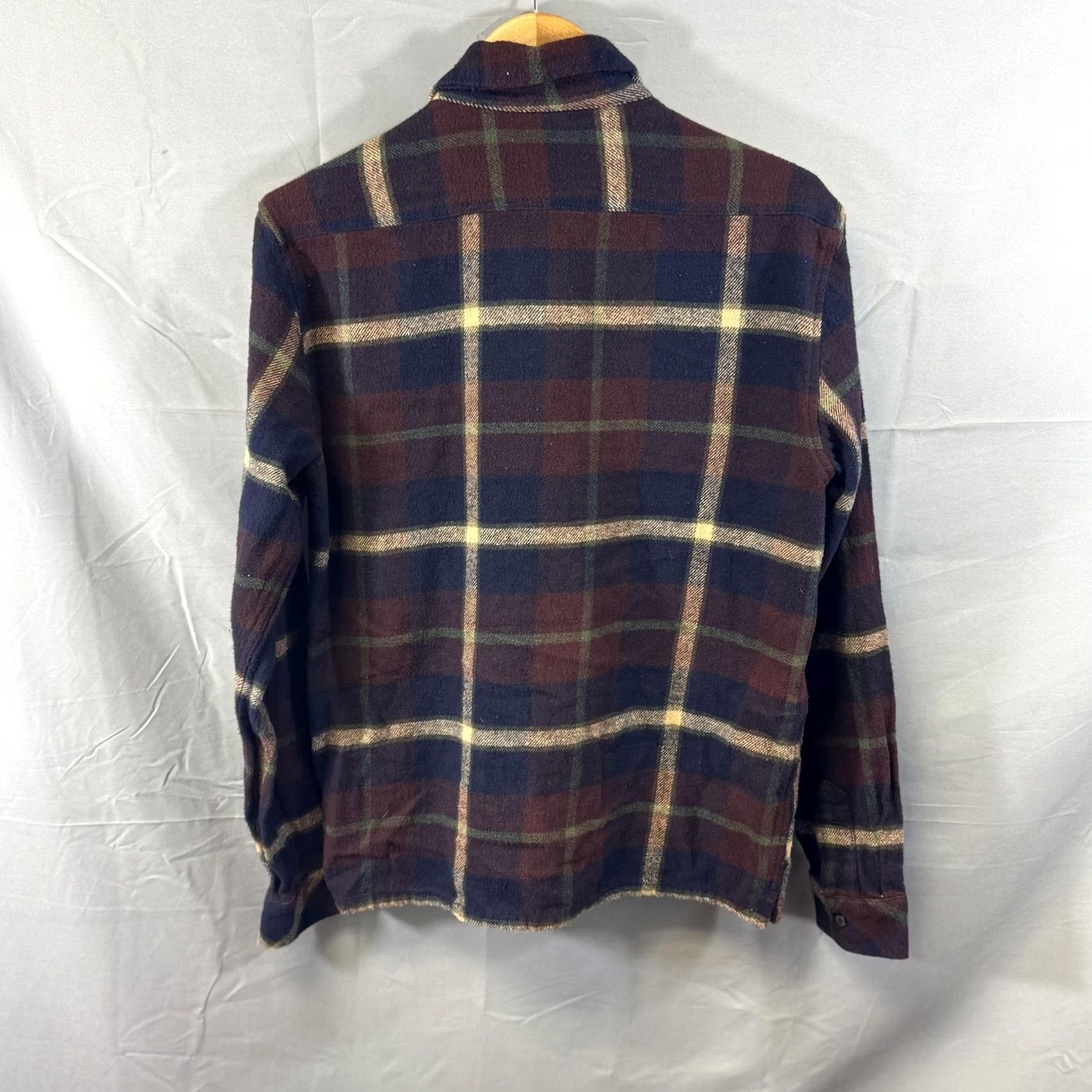 Billabong Billabong Shirt Mens Medium Navy Brown Plaid Flannel Button Up Casual Cotton Size US M / EU 48-50 / 2 - 2 Thumbnail