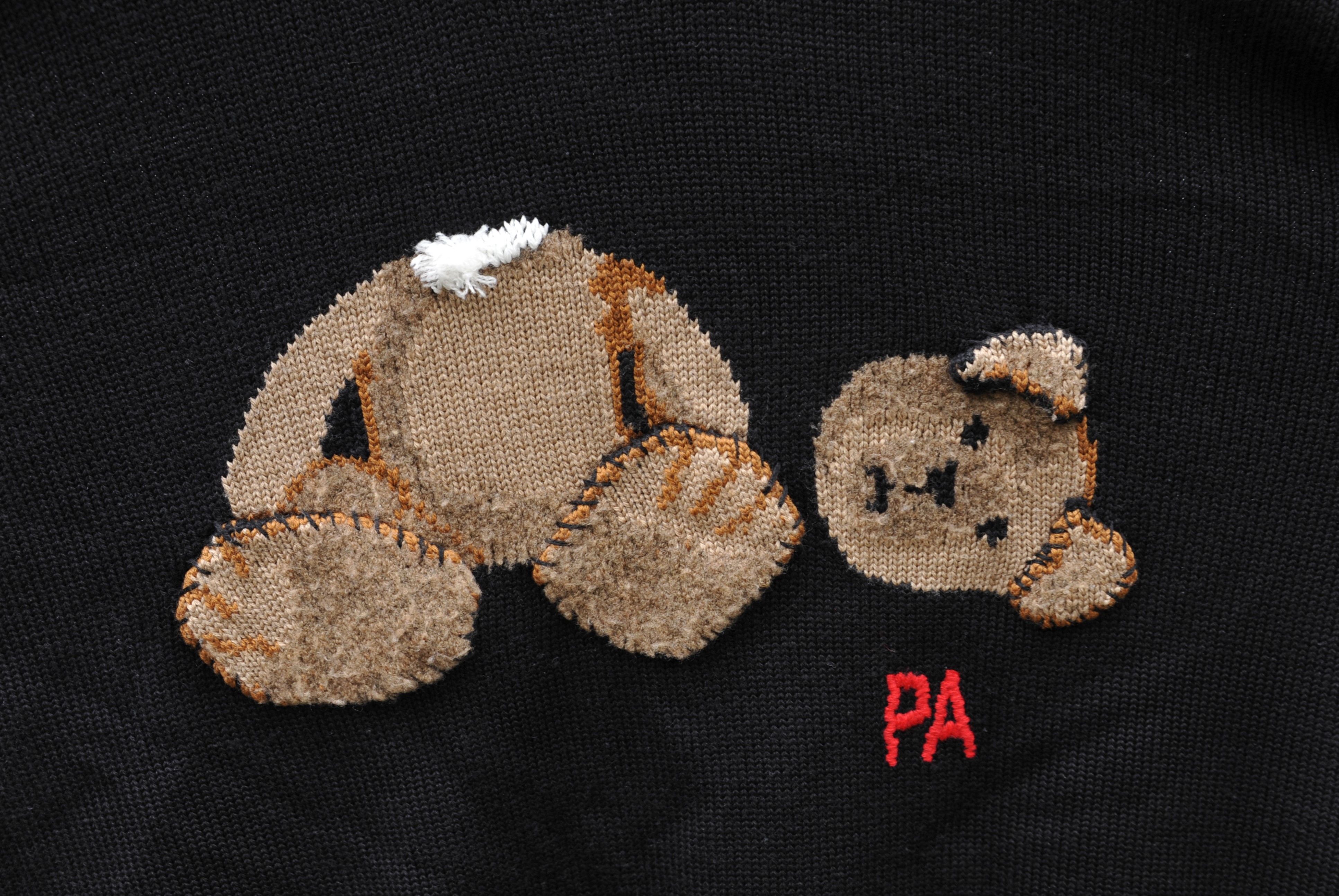Palm Angels Palm Angels Teddy Bear Wool Knit Sweater Jumper Black Brown Size US M / EU 48-50 / 2 - 4 Thumbnail