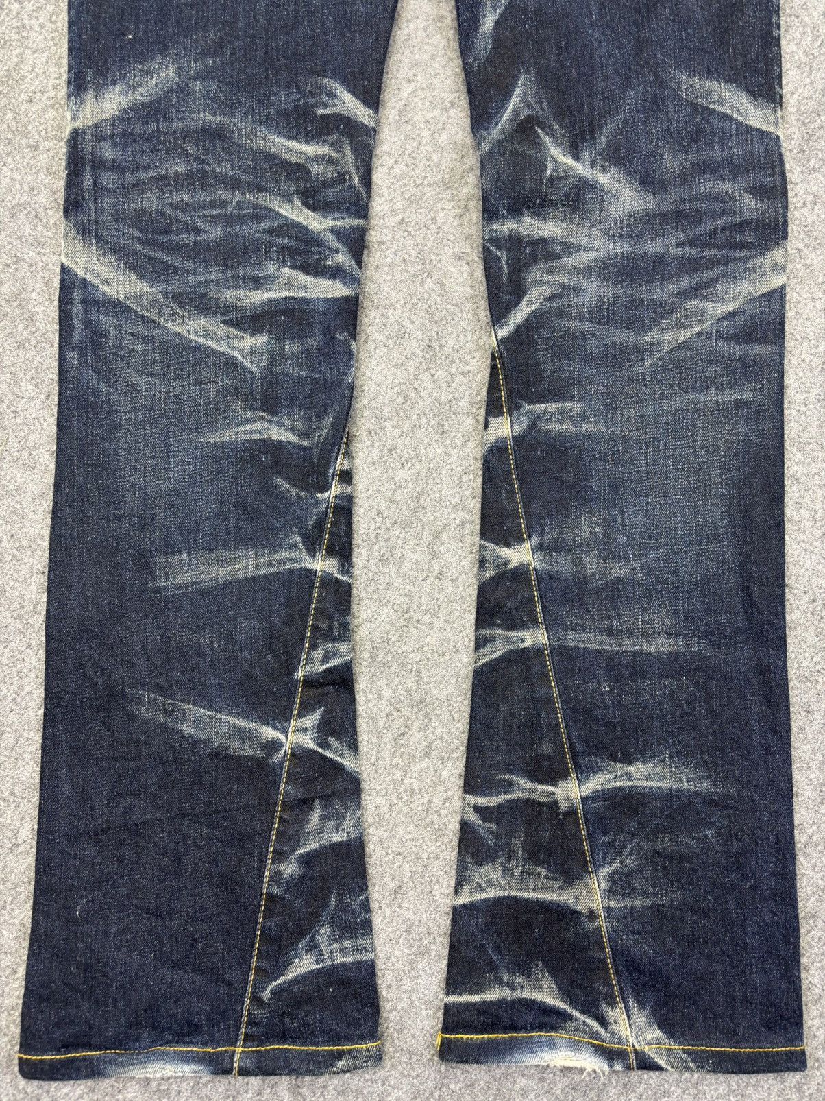 Tornado Mart 💥Flare💥Rare Tornado Mart Insane Claw Mark Fades Denim K14 Size US 33 - 11 Thumbnail