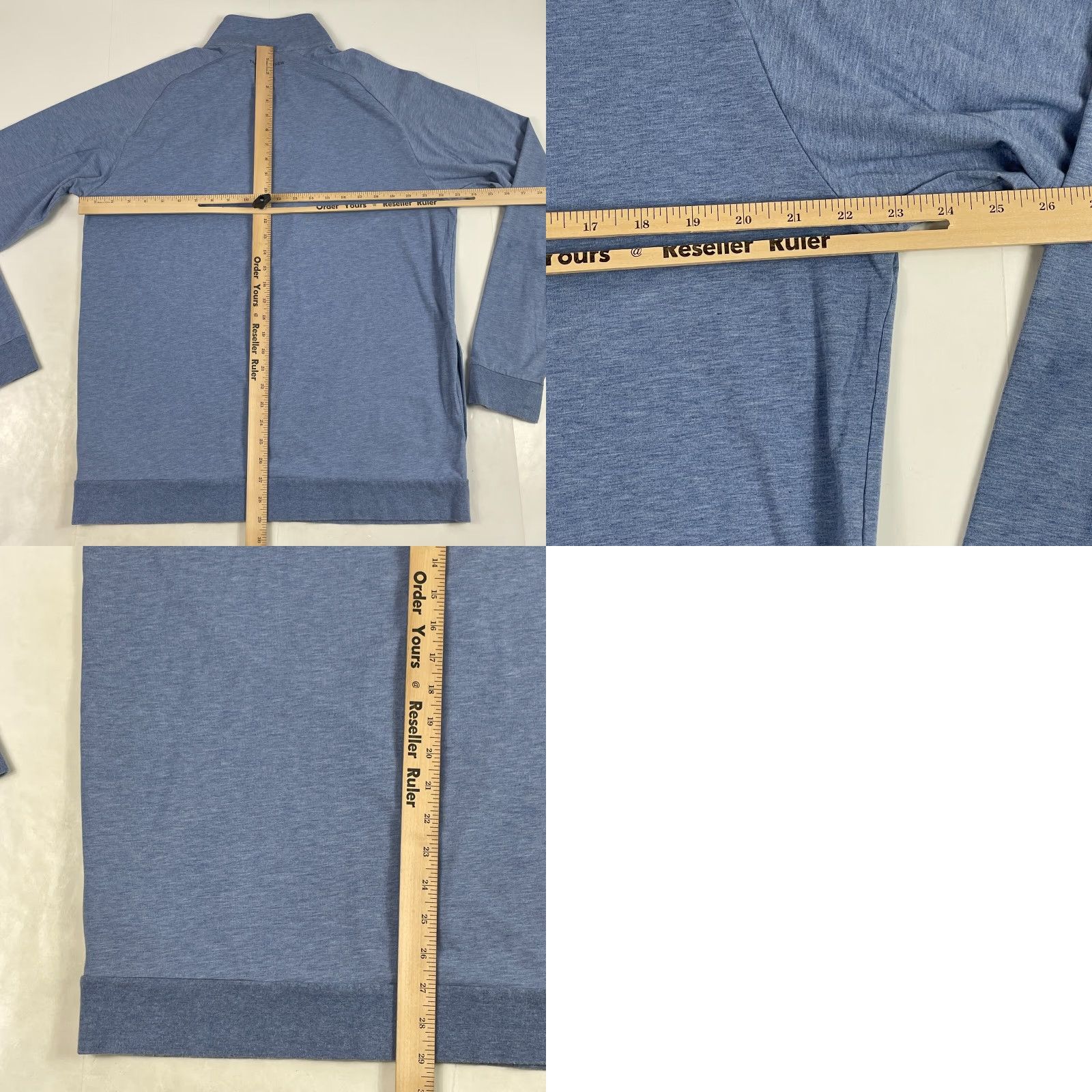 TravisMathew Travis Mathew Shirt Mens XL Blue Golf 1/4 Zip Pullover Golfing Activewear Casual Warm Weather Comfort Moisture Wicking Size US XL / EU 56 / 4 - 9 Thumbnail