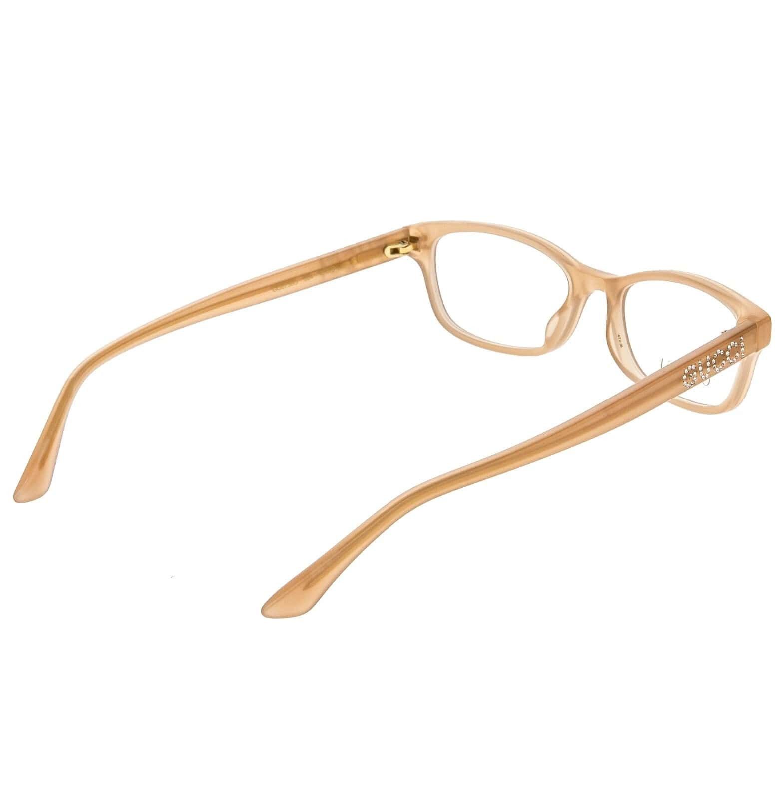 Gucci GUCCI GG0730O 0730 Nude Pink Crystal Logo Eyeglasses 004 Size ONE SIZE - 9 Thumbnail
