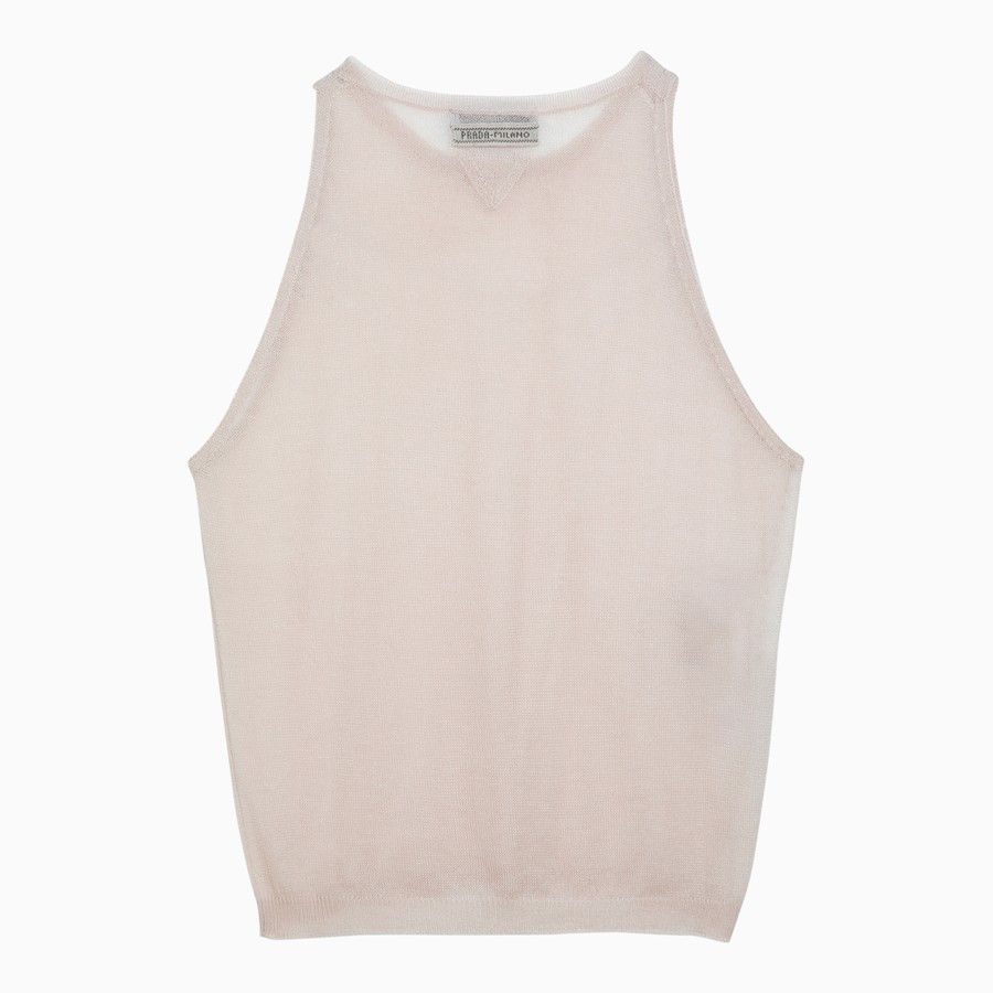 Prada o1d2blof0924 Tank Top in Beige Size XS / US 0-2 / IT 36-38 - 2 Thumbnail