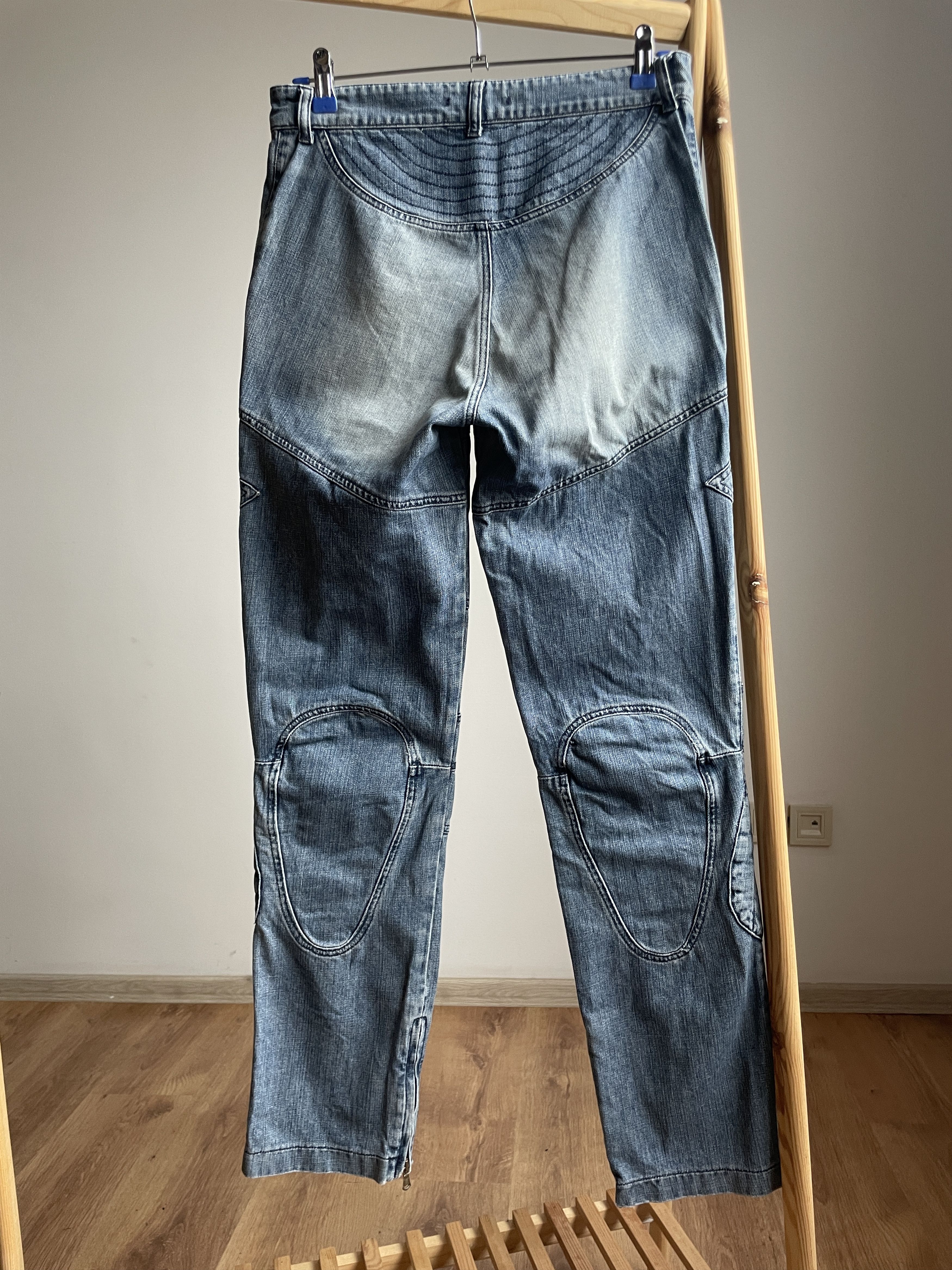 Daniele Alessandrini Daniele Alessandrini Vintage Zipper Biker Jeans Size 31 Size US 31 - 2 Thumbnail