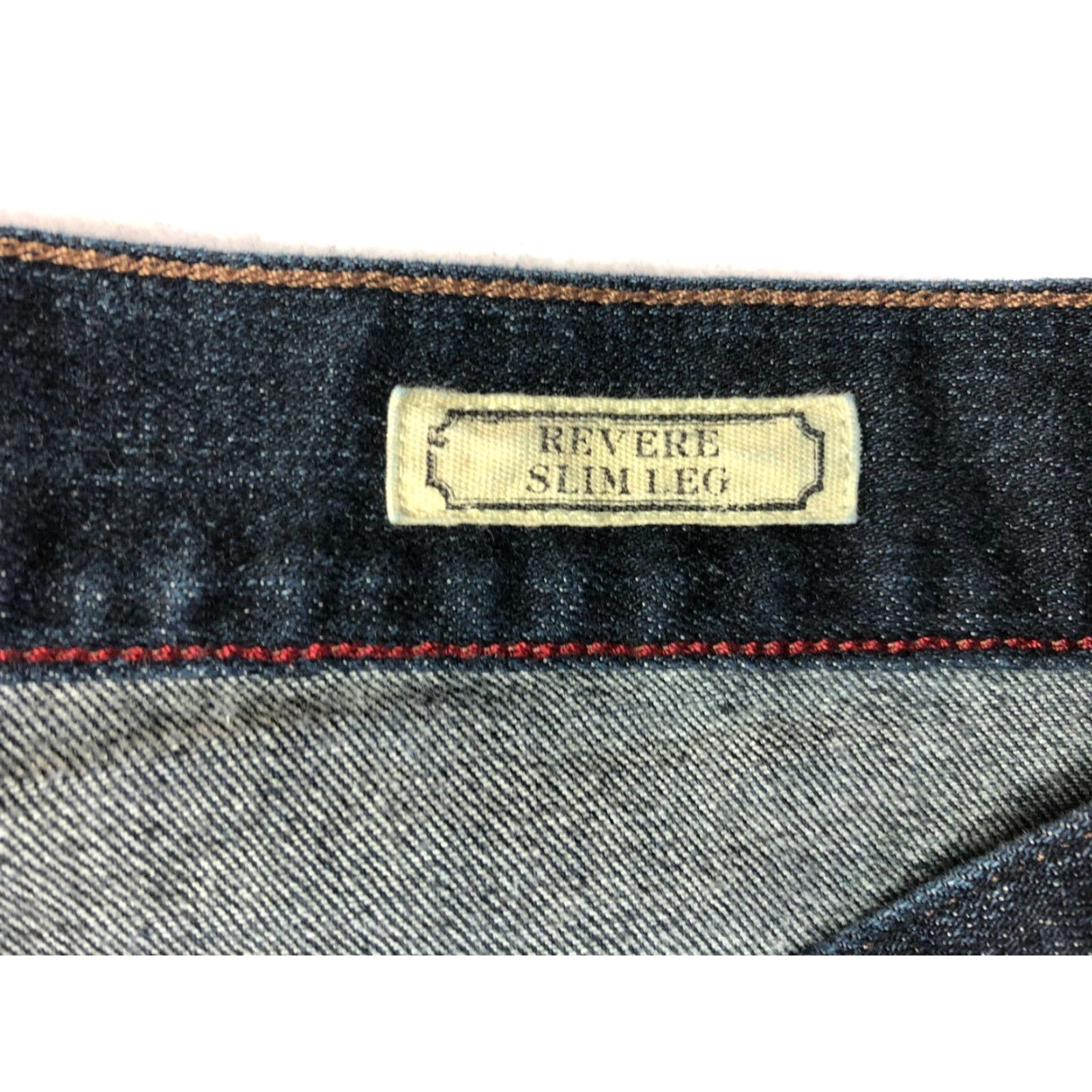 Vintage American Living Revere Slim Leg Jeans Womens Size 14 35x30 Measured Blue Size 36" / US 14 / IT 50 - 4 Thumbnail