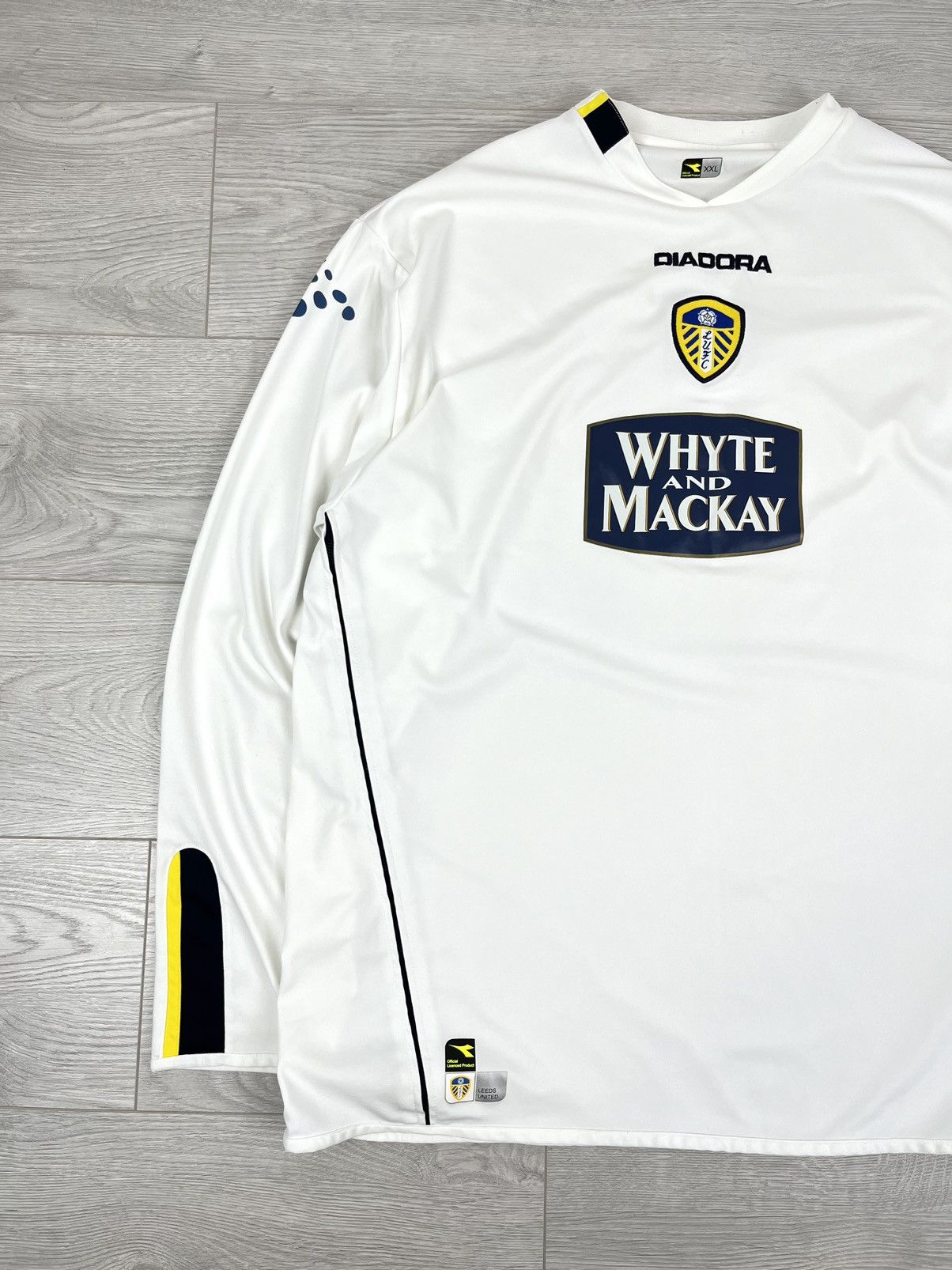 Vintage Leeds United Diadora Vintage 2004/05 Home Long Sleeve Jersey Size US XXL / EU 58 / 5 - 3 Thumbnail