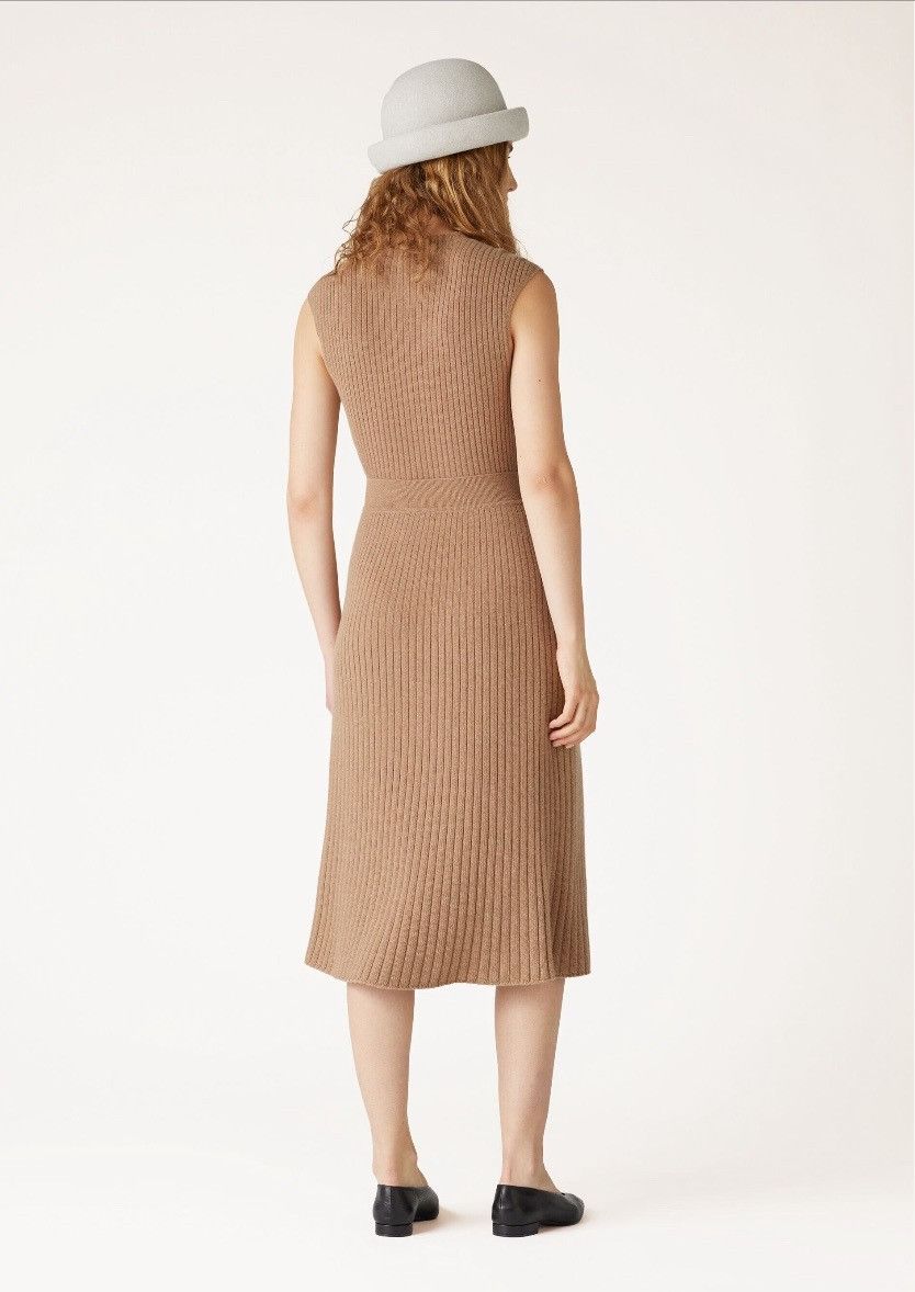 Loro Piana o1srvl11e0725 FAO2844 Baby Cashmere Midi Skirt in Brown Size 26" / US 2 / IT 38 - 3 Thumbnail
