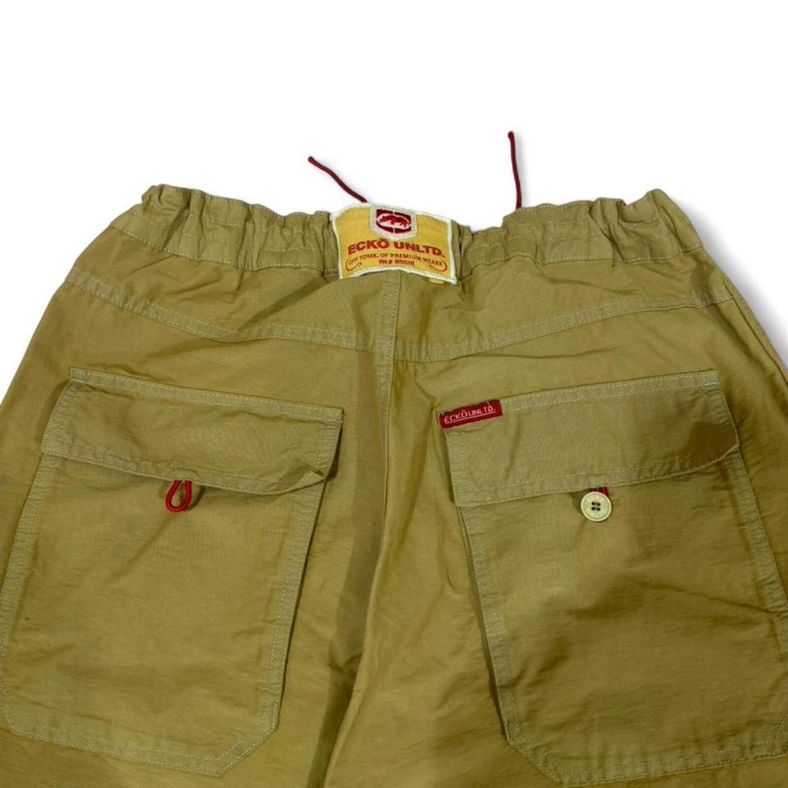 Ecko Unltd. Ecko Unltd. khaki cargo pants with adjustable waist Size US 32 / EU 48 - 4 Thumbnail