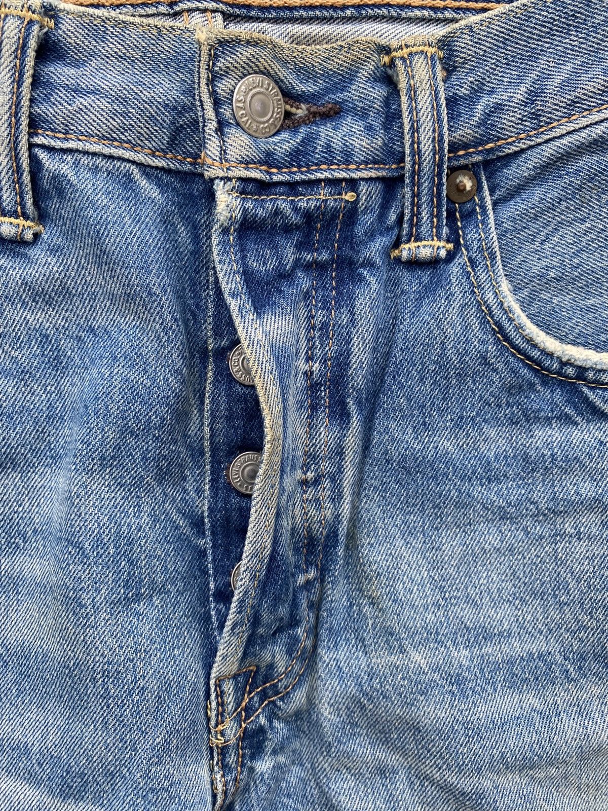 Levi's Levis 501 buttonfly white oak Size US 32 / EU 48 - 5 Thumbnail