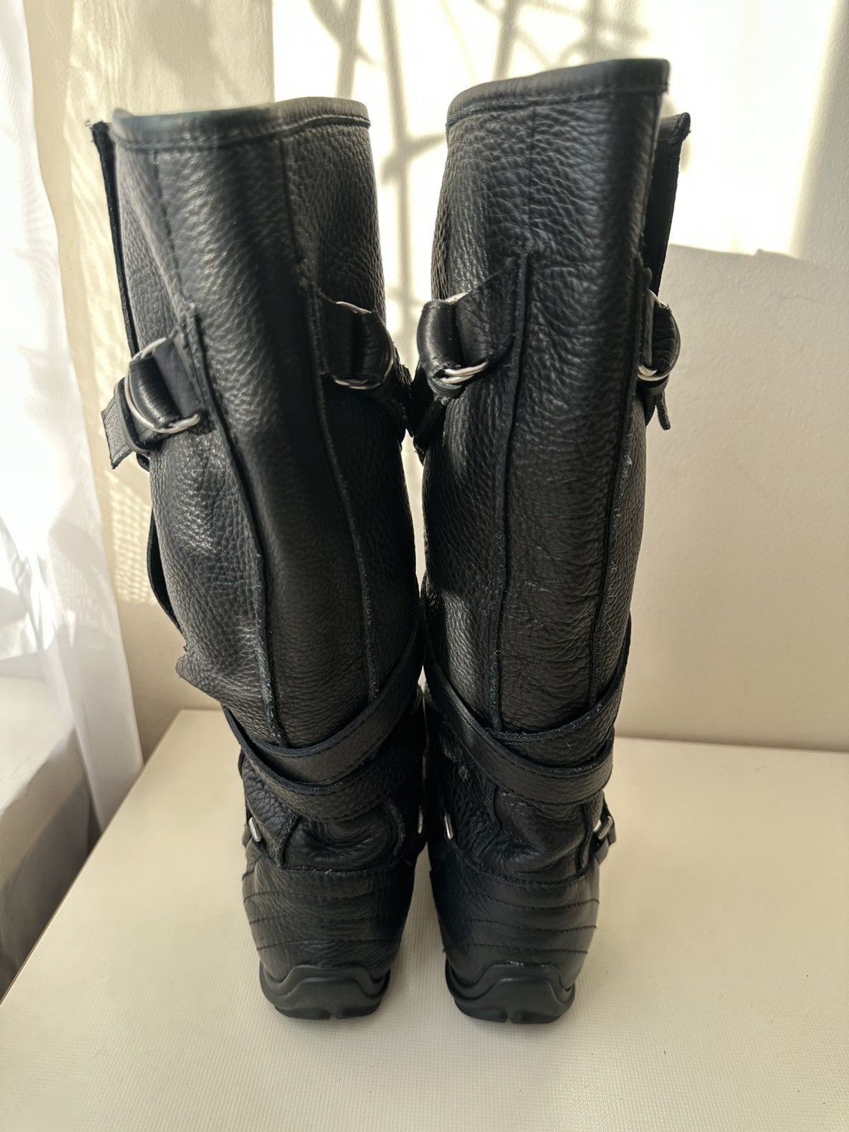 Puma Puma Nuala leather black strap boots Size US 8 / IT 38 - 6 Thumbnail
