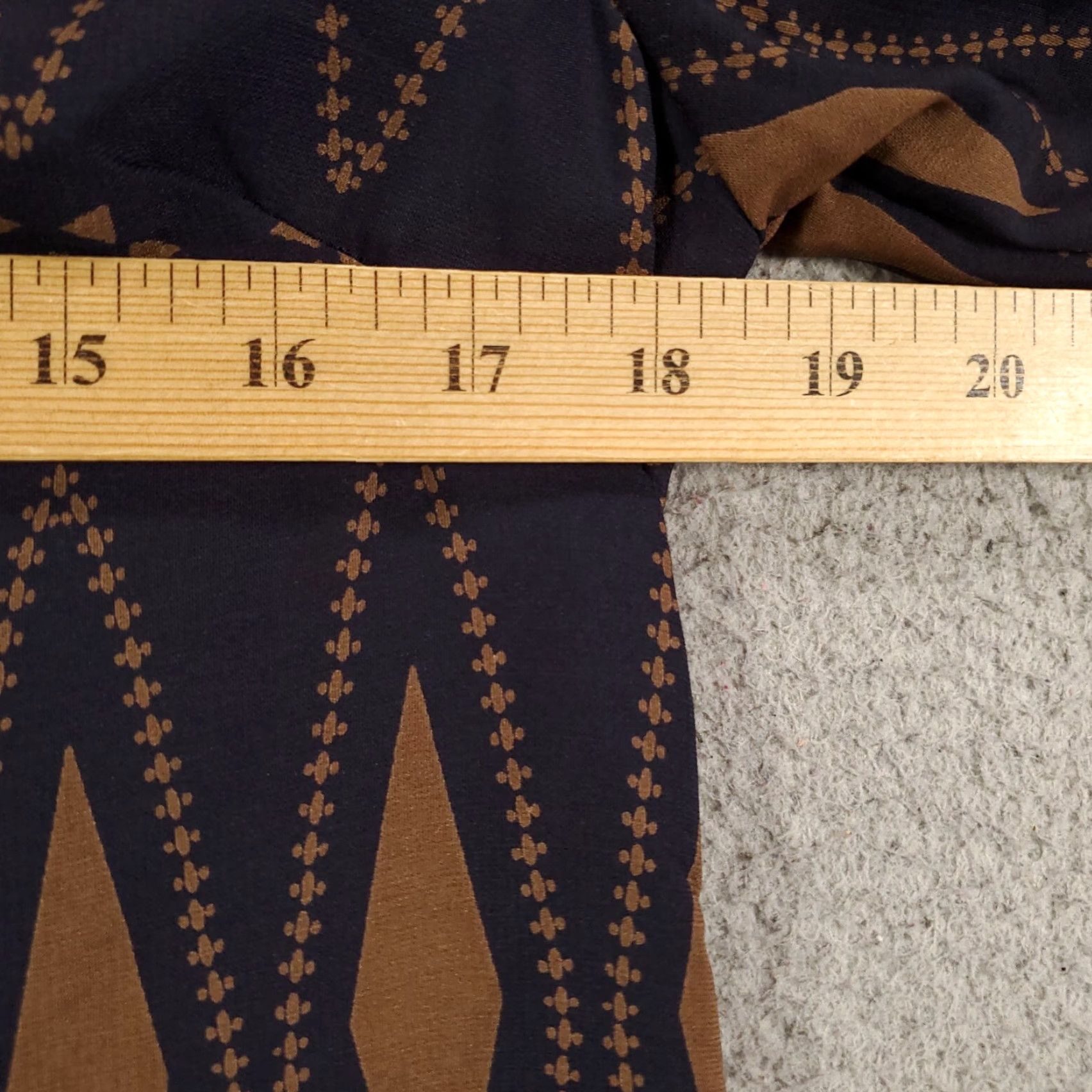 Vintage Womens Dress Large size Geometric Mini Length Lined Zip Back Dark Tunic Shift Size L / US 10 / IT 46 - 3 Thumbnail