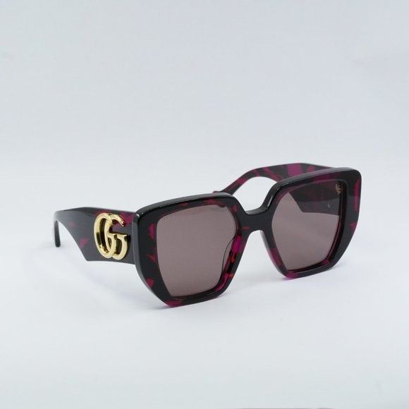 image of New Gucci Gg0956S 008 Havana Brown Sunglasses, Women's
