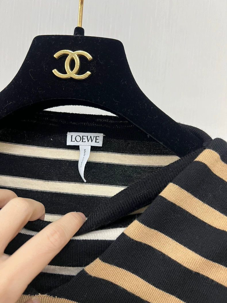 Loewe LOEWE Fake two-piece striped knitted top Size XS / US 0-2 / IT 36-38 - 4 Thumbnail