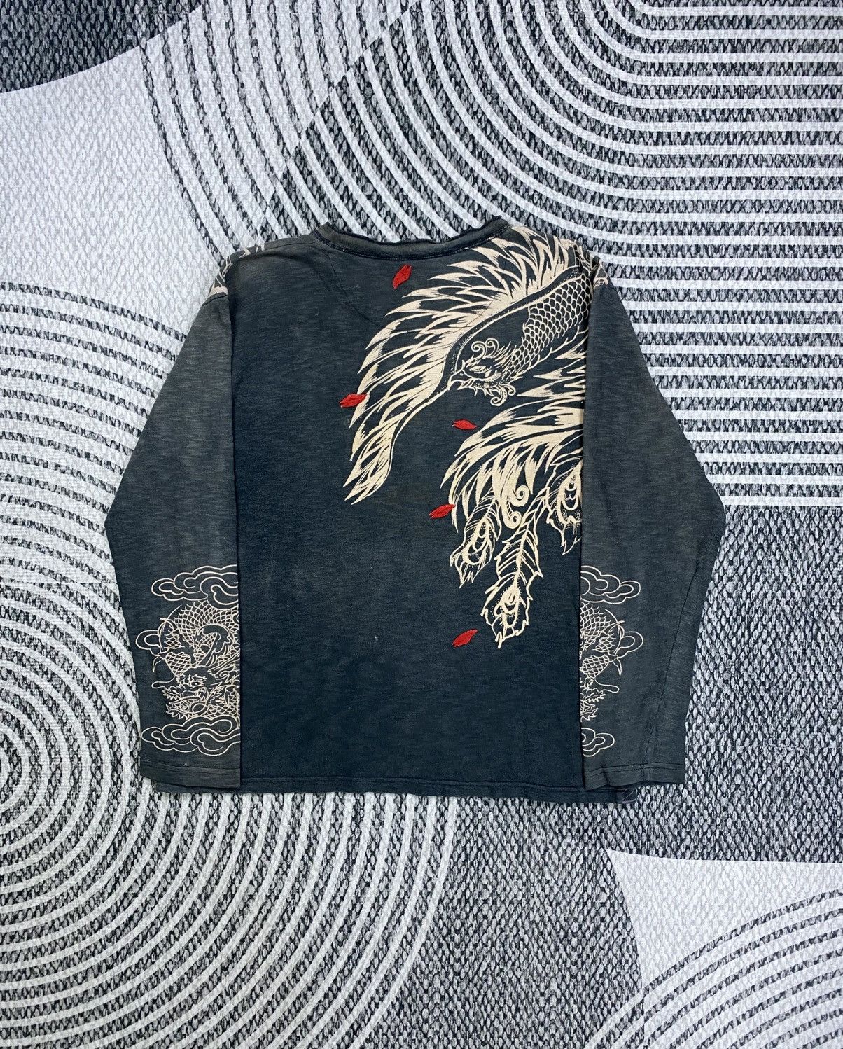 Japanese Brand Vintage Japanese Brand Sukajan Dragon Embroidery Shirt Size US L / EU 52-54 / 3 - 2 Thumbnail