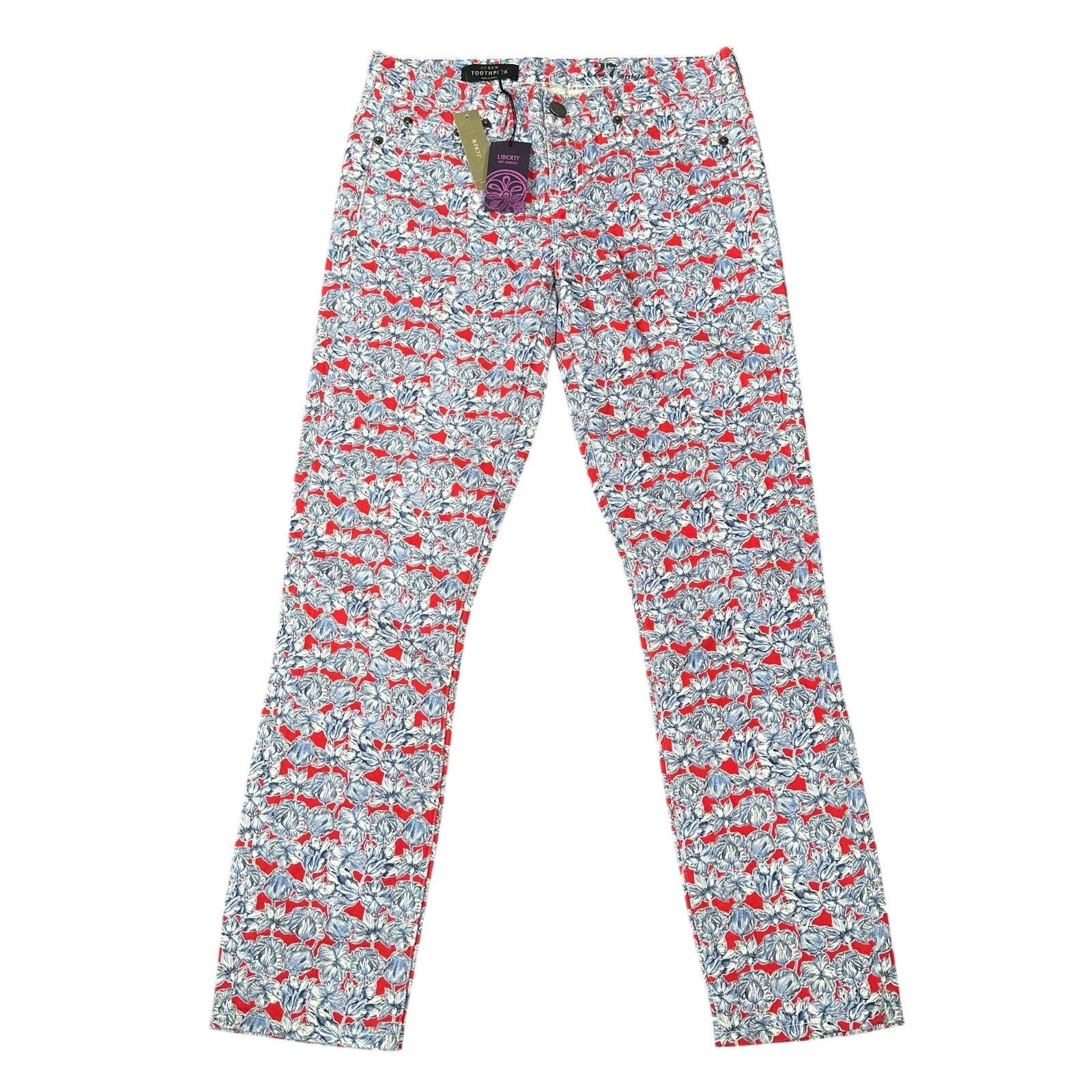 J.Crew J.CREW Toothpick Liberty Matilda Tulip Floral Jeans Size 27 Size 27" / US 4 / IT 40 - 2 Thumbnail