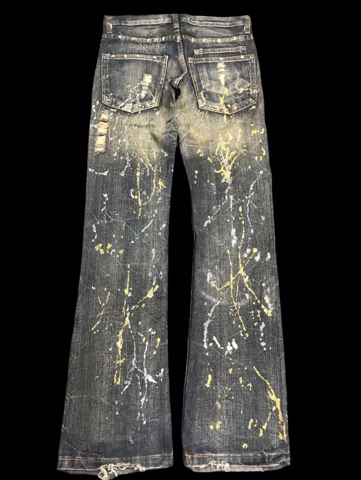 Other FLARE KUI SuperHeavy Distressed&Painter Splash Denim F161 Size US 30 / EU 46 - 2 Thumbnail