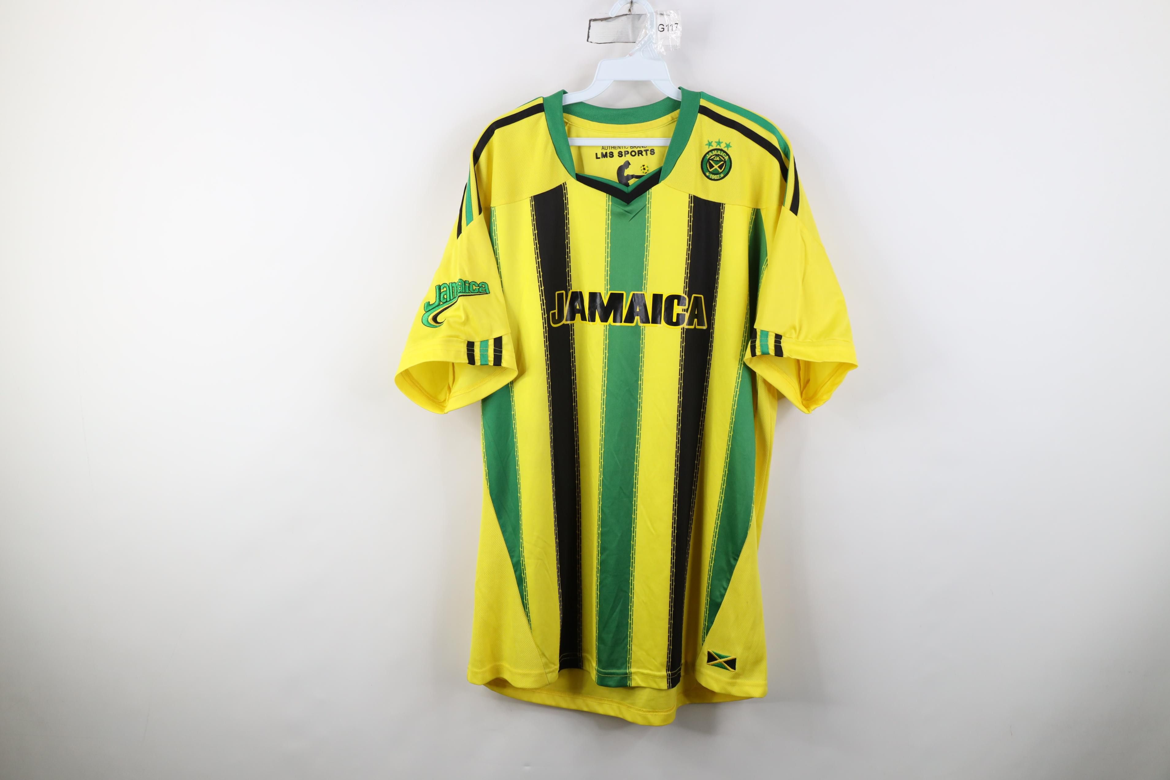Vintage Vintage Y2K World Cup Jamaica Soccer Futbol Jersey Shirt Size US XL / EU 56 / 4 - 1 Thumbnail