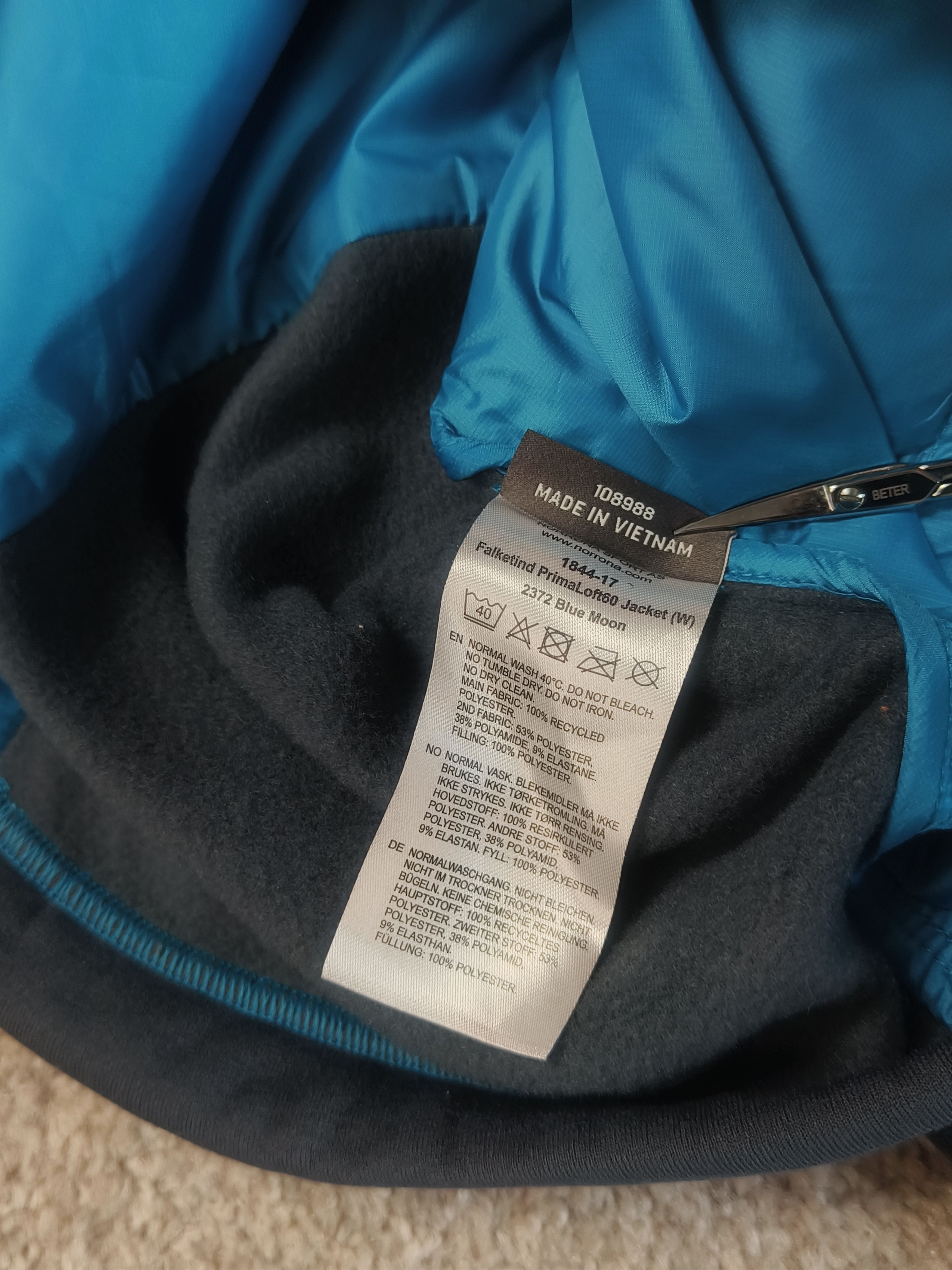 Norrona Norrona Falketind PrimaLoft 60 Jacket Blue Moon Size S / US 4 / IT 40 - 6 Thumbnail