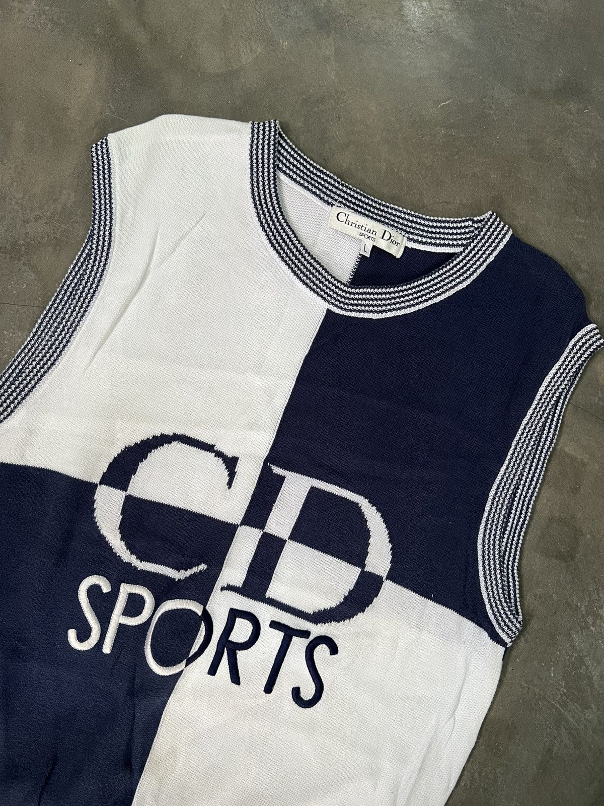 Christian Dior Monsieur Christian Dior Sport 90s Knitwear Vest Size US L / EU 52-54 / 3 - 5 Thumbnail