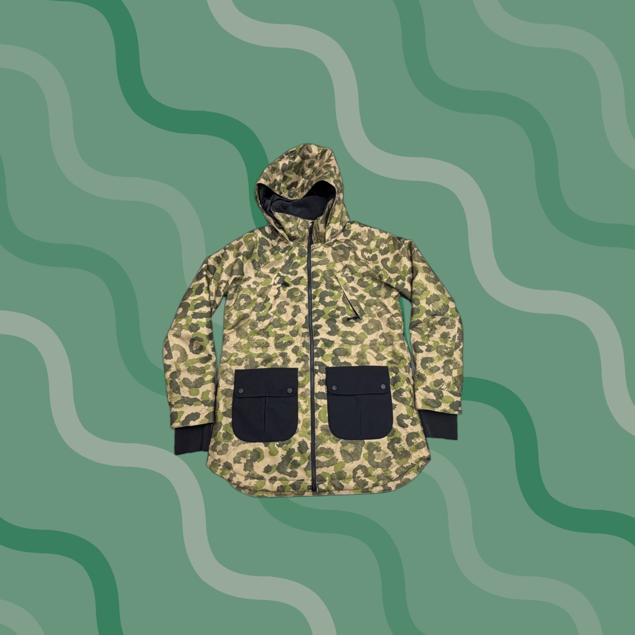 Burton Burton Jacket Mens Large Camo Hooded Full Zip Fleece Lined Ski Snow Outdoor Size US L / EU 52-54 / 3 - 1 Thumbnail