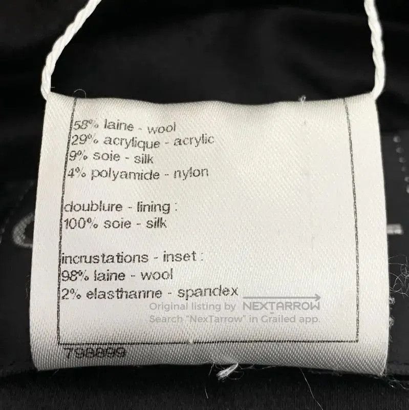 Chanel Chanel Black Wool Women's Coat . Size XXS / US 00 / IT 34 - 7 Thumbnail
