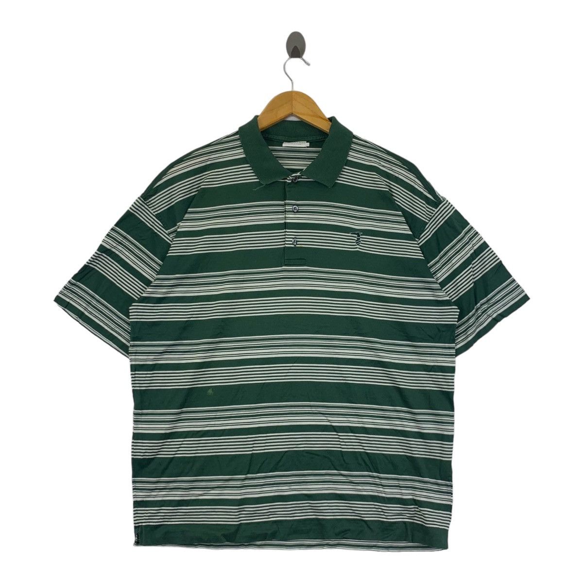 Trussardi Vintage 90’ TRUSSARDI Made In Italy Striped Polo Size US XL / EU 56 / 4 - 1 Thumbnail
