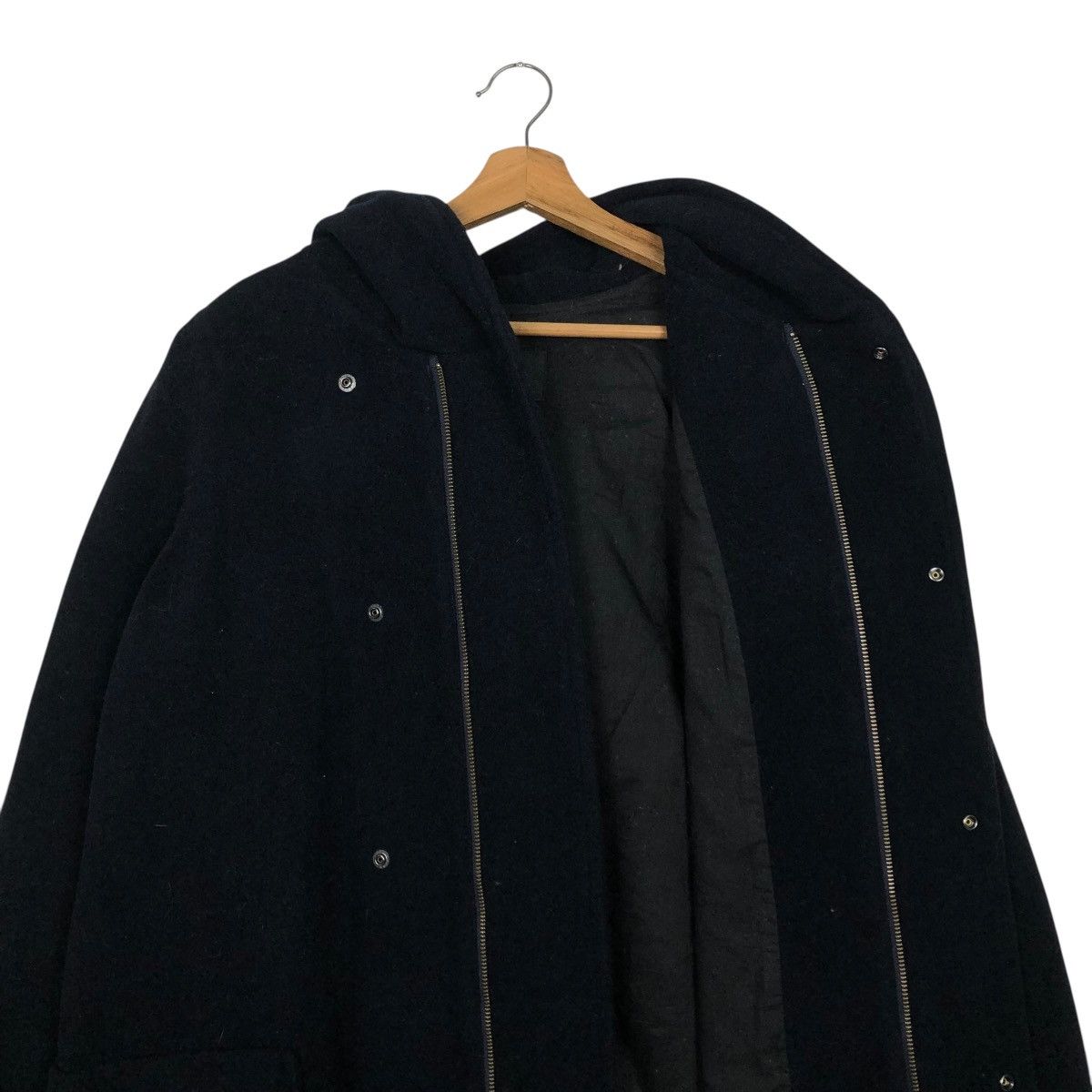 Issey Miyake 🔥RICH BLACK OVER SIZED WOOL LONG JACKET ZUCCA ISSEY MIYAKE Size US M / EU 48-50 / 2 - 14 Thumbnail