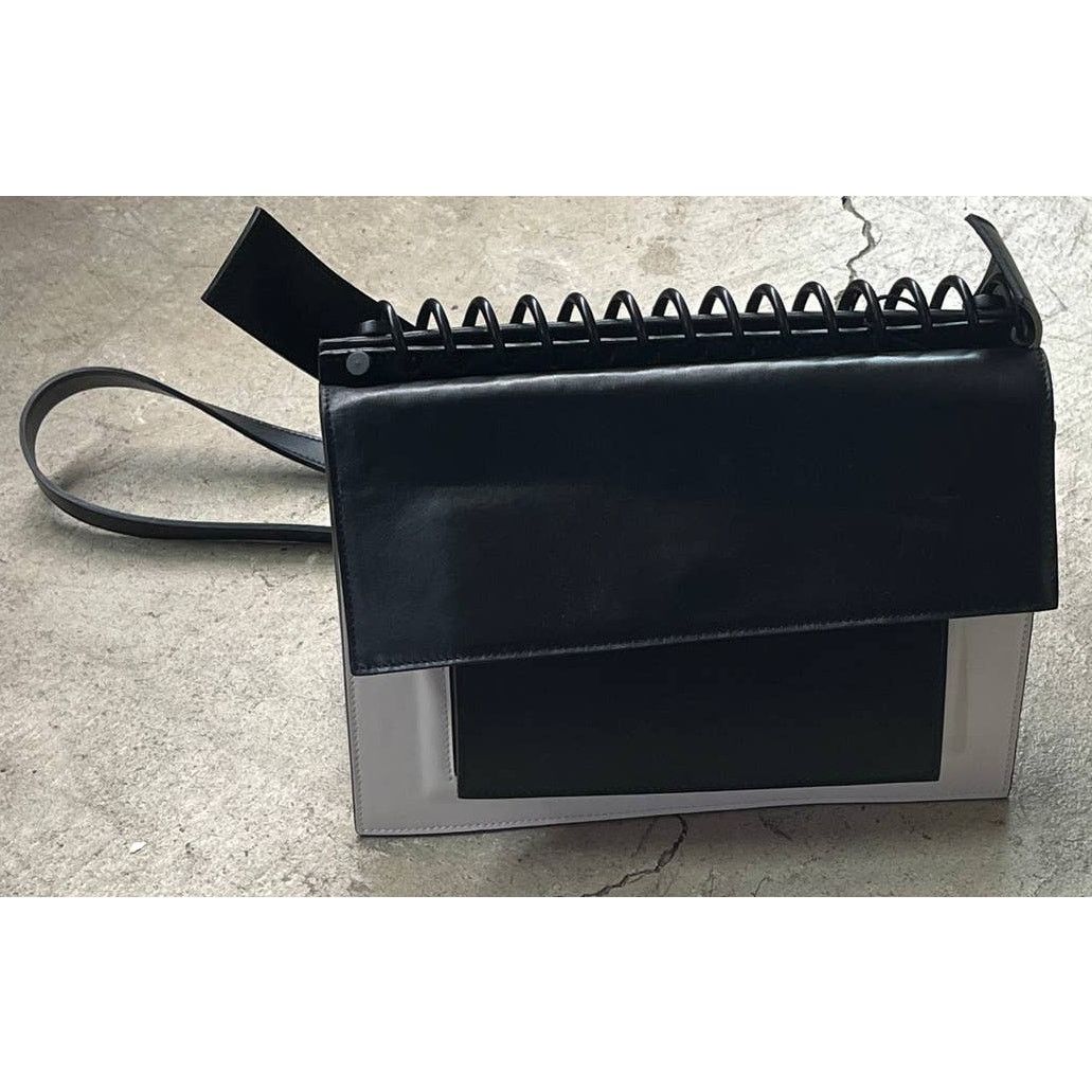 Other Atribut Handcrafted Black & White Leather Bag NEW Size ONE SIZE - 5 Thumbnail