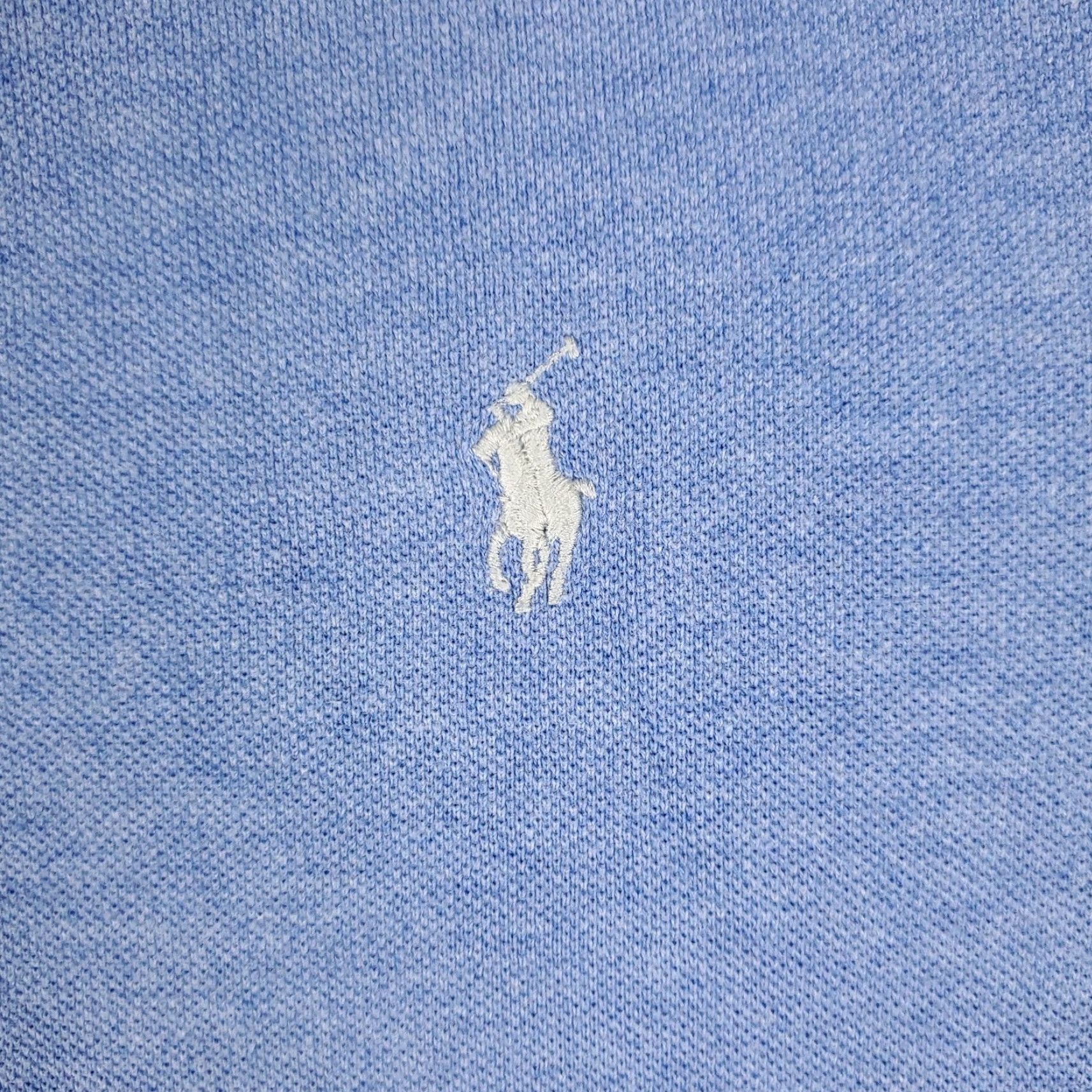 Ralph Lauren VINTAGE Ralph Lauren Polo Shirt Mens Large Blue Cotton Casual Short Sleeve, Preppy, Classic, All Seasons, Golf, Travel, Mens Size US L / EU 52-54 / 3 - 3 Thumbnail