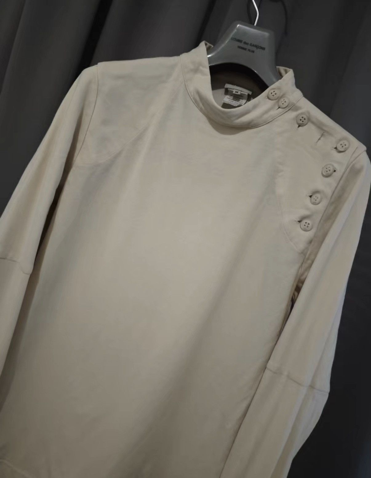 Dries Van Noten Dries Van Noten Buttoned Mock Neck Long Sleeve Sweatshirt Size US M / EU 48-50 / 2 - 3 Thumbnail