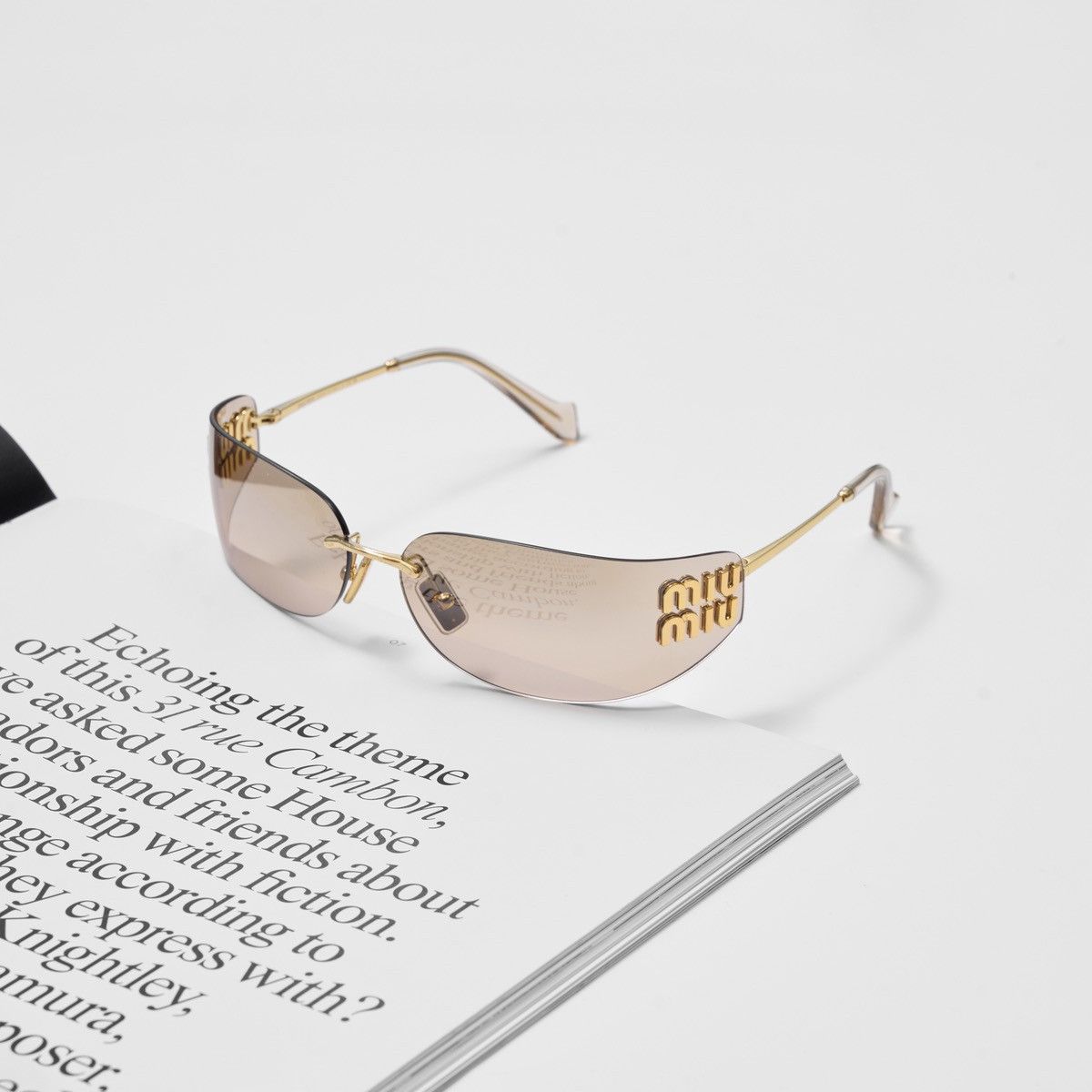 Miu Miu MIU MIU 0MU A51S 5AK20P SUNGLASSES Size ONE SIZE - 1 Thumbnail