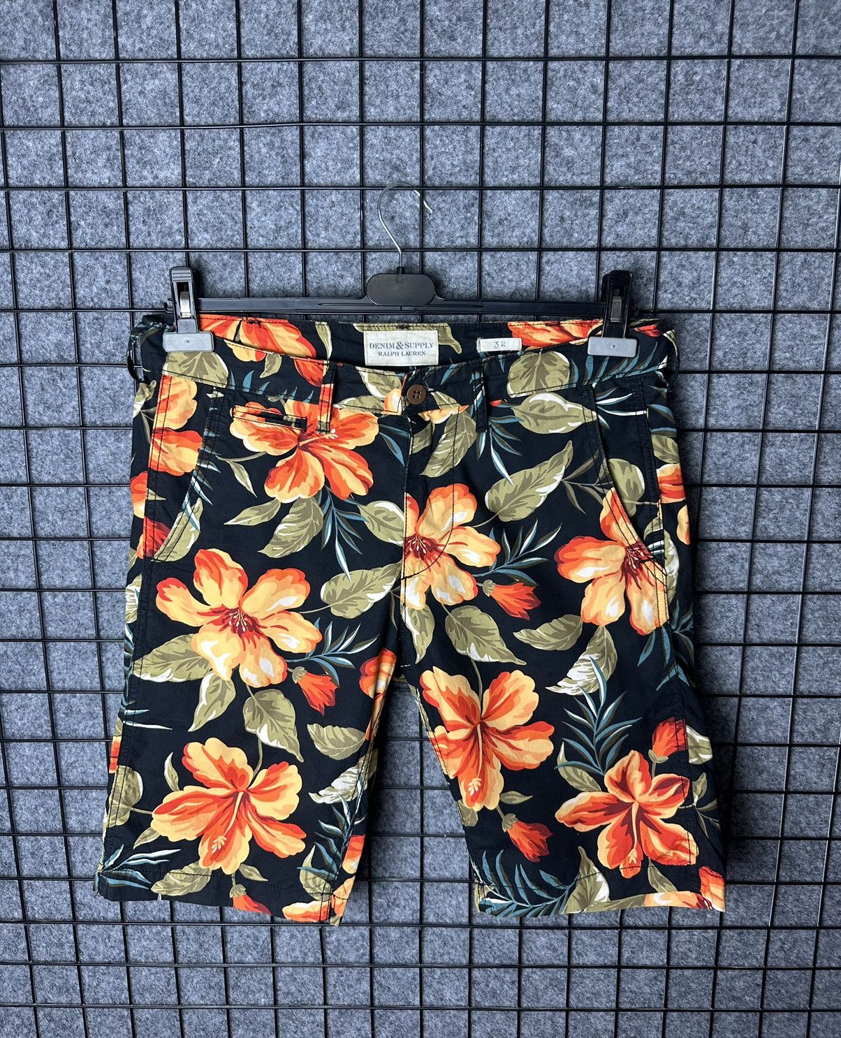 Denim & Supply Ralph Lauren × Ralph Lauren Ralph Lauren Denim Supply Streetwear Floral Shorts Size 32 Size US 32 / EU 48 - 1 Thumbnail
