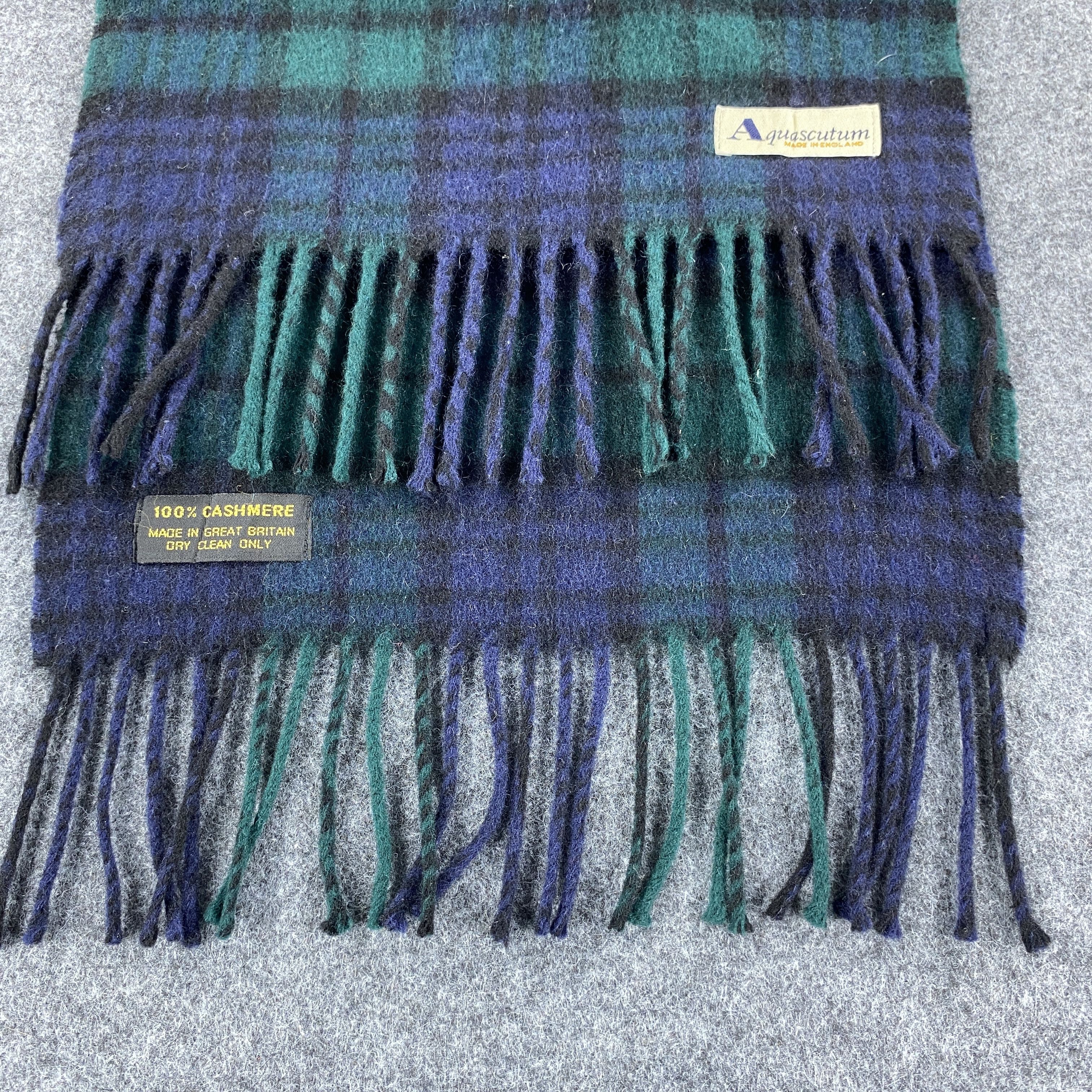 Aquascutum × Vintage GF10405 Aquascutum Scarf Neck Wear Muffler Size ONE SIZE - 3 Thumbnail